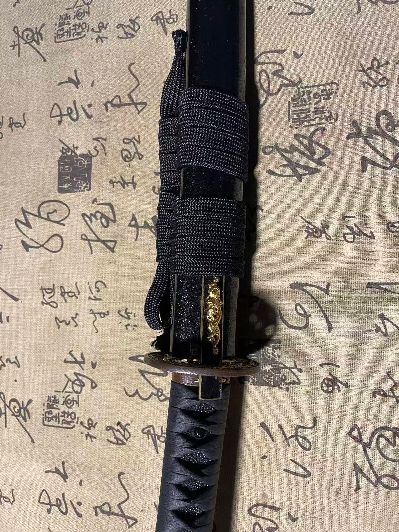 Cloudhammer Katana - Hidden Dragon, Tsunami Dragon - sx105v Japanese Tool Steel - Ko-Choji Hamon