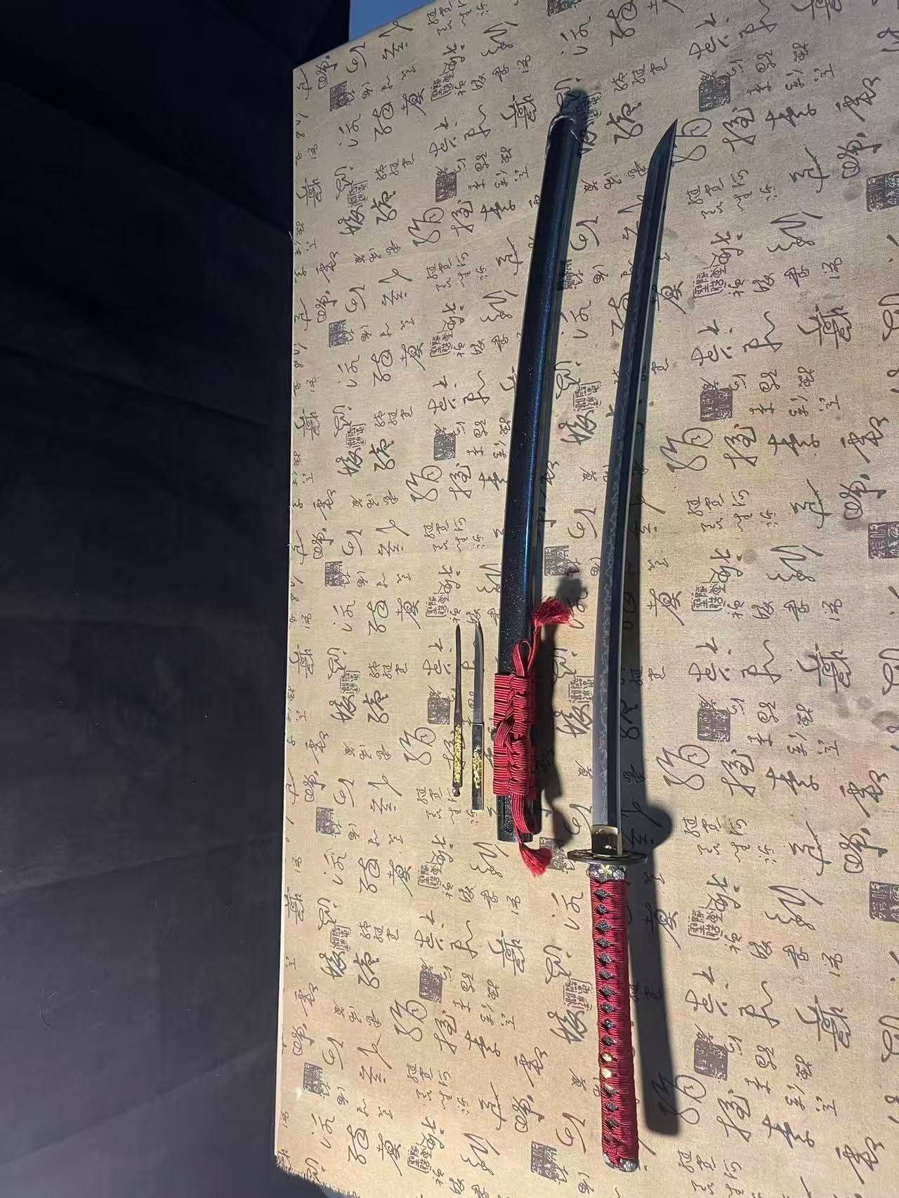 Cloudhammer Katana - Hidden Dragon, Sakura Burst - sx105v Japanese Tool Steel - Ko-Choji Hamon