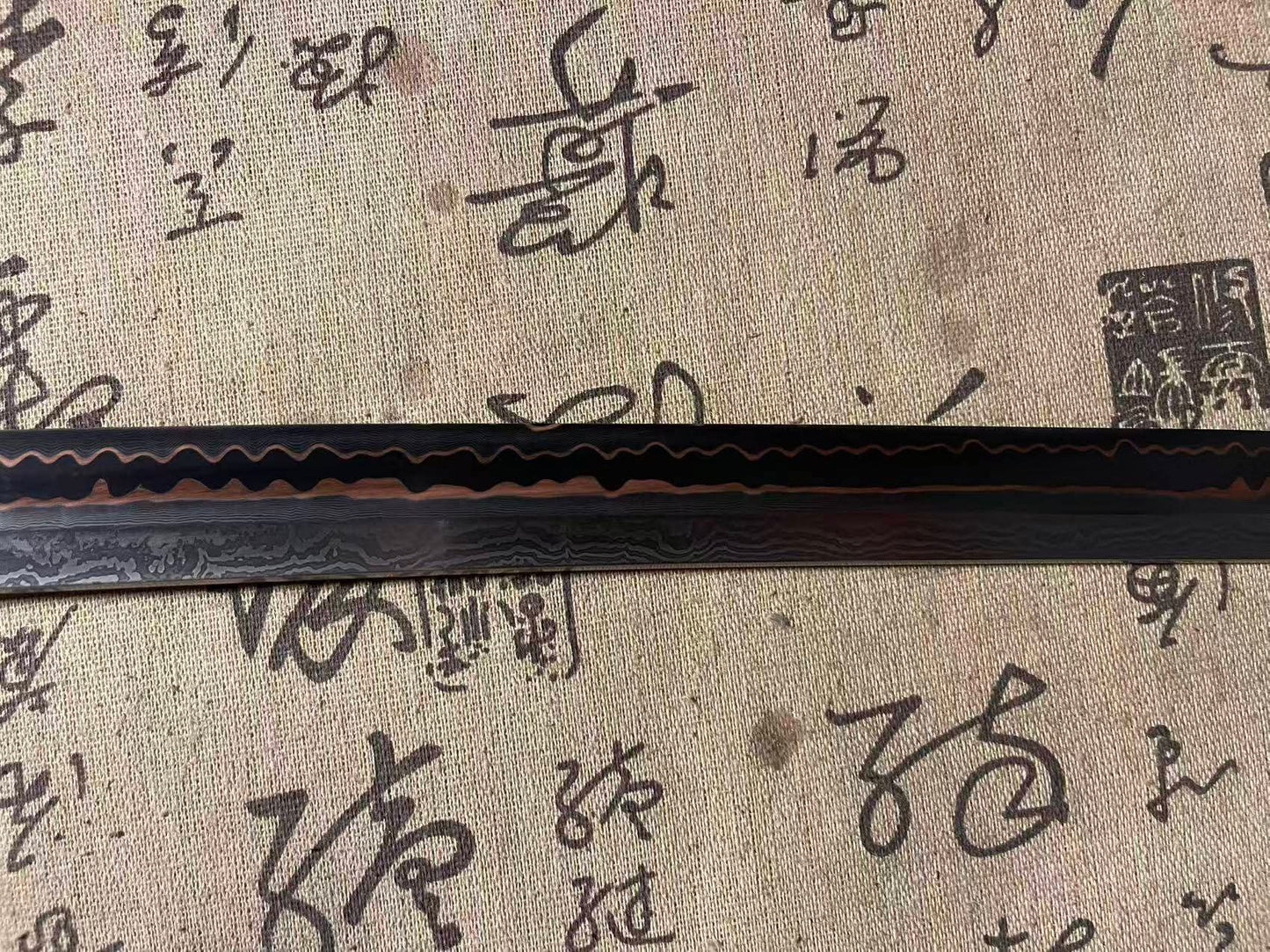 Cloudhammer Ghost of Tsushima Storm of Clan Sakai Katana - copper Damascus