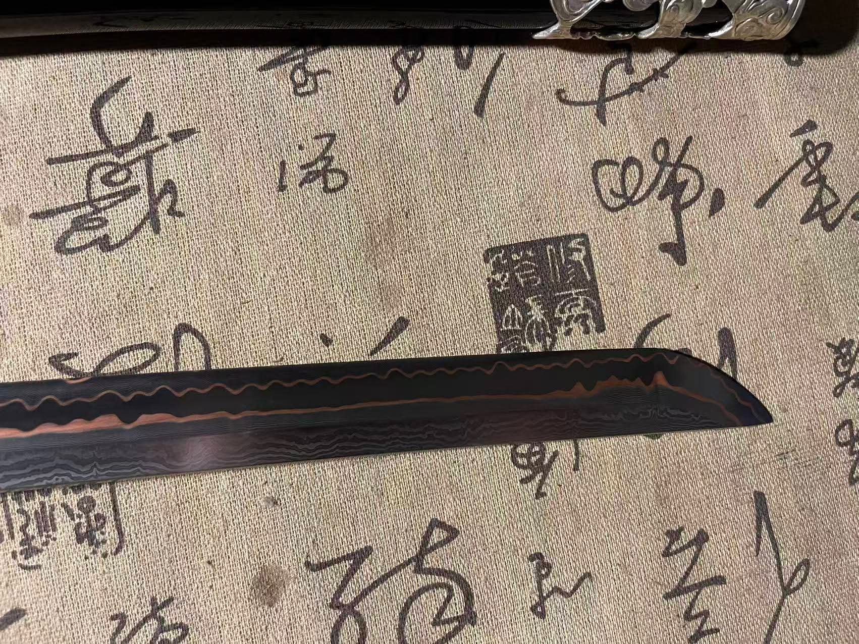 Cloudhammer Ghost of Tsushima Storm of Clan Sakai Katana - copper Damascus