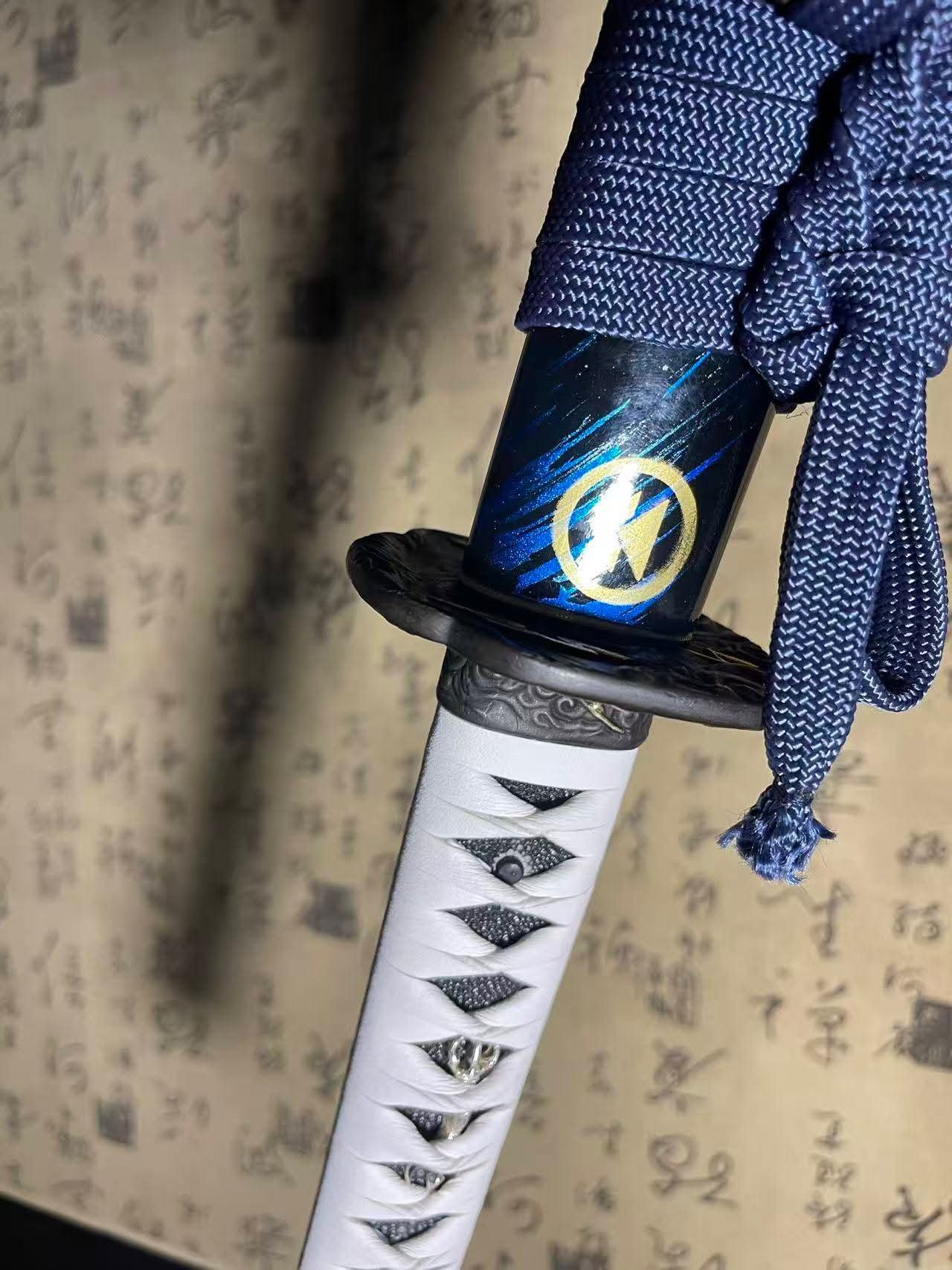 Cloudhammer Ghost of Tsushima Storm of Clan Sakai Katana - copper Damascus