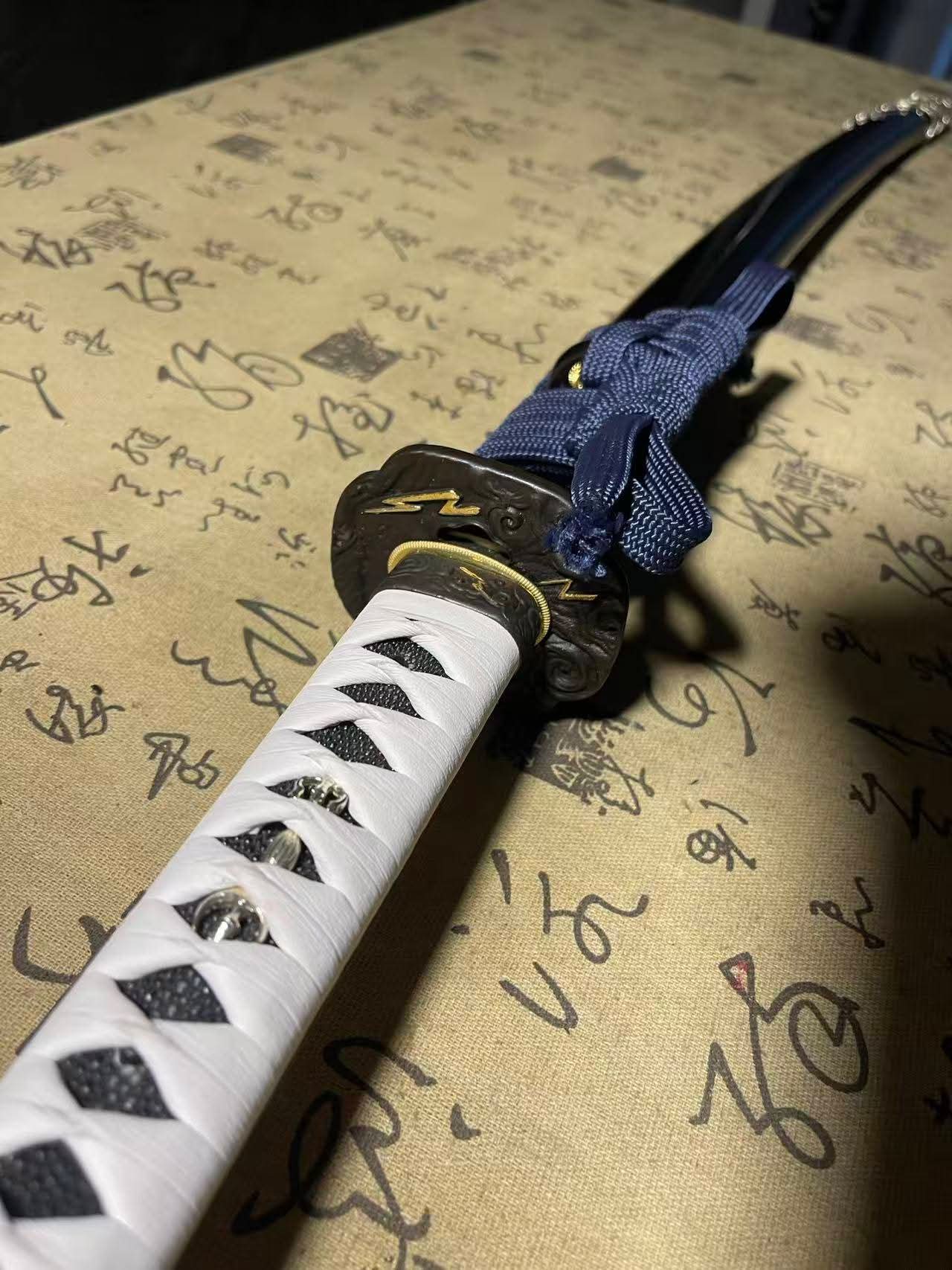 Cloudhammer Ghost of Tsushima Storm of Clan Sakai Katana - copper Damascus