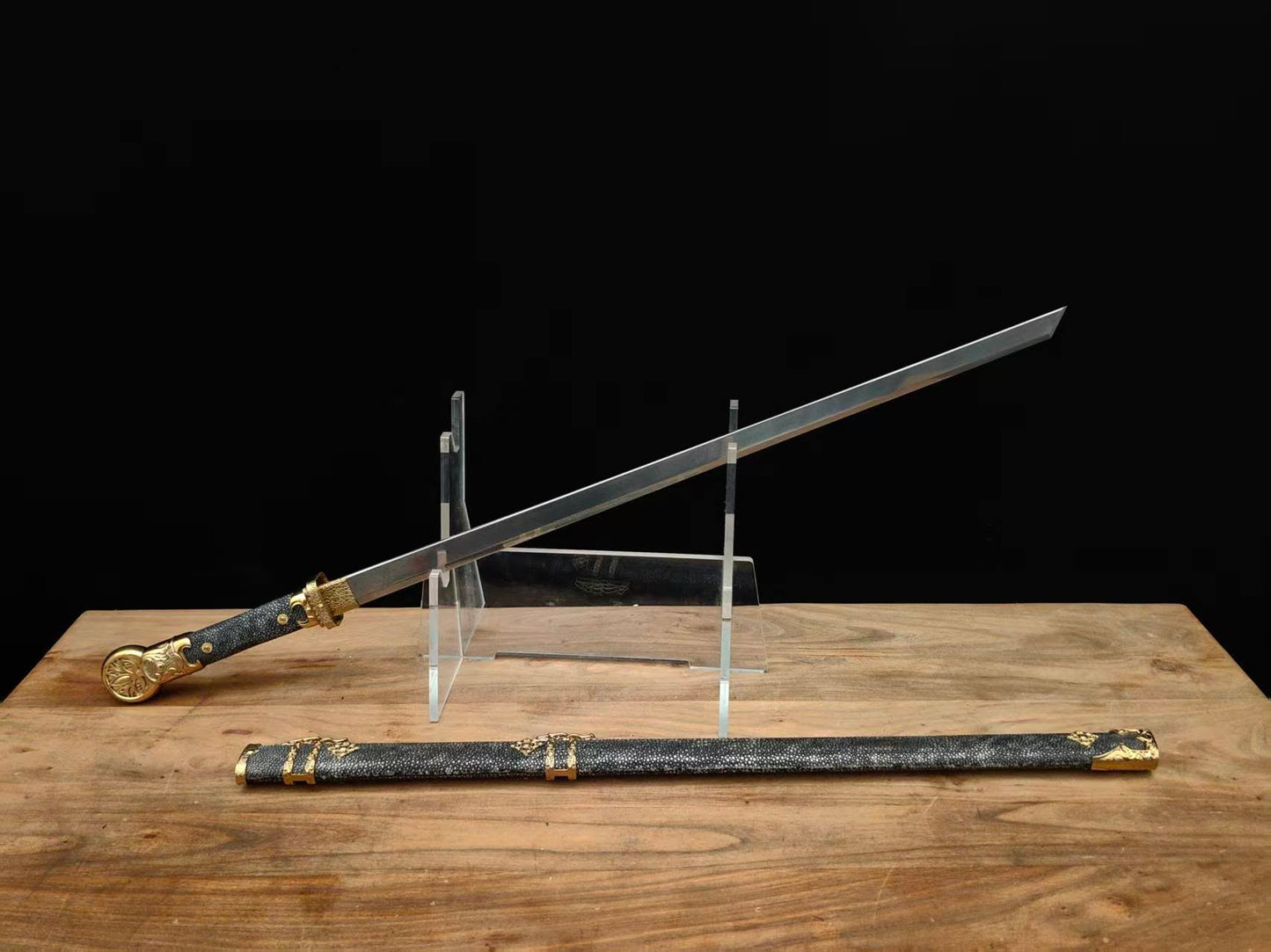 Cloudhammer Tang Dao - Pattern Welded W2 + sx105v