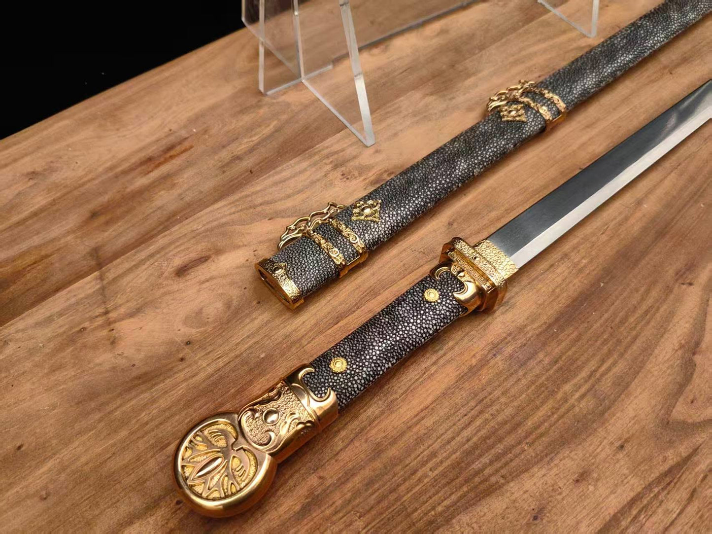 Cloudhammer Tang Dao - Pattern Welded W2 + sx105v