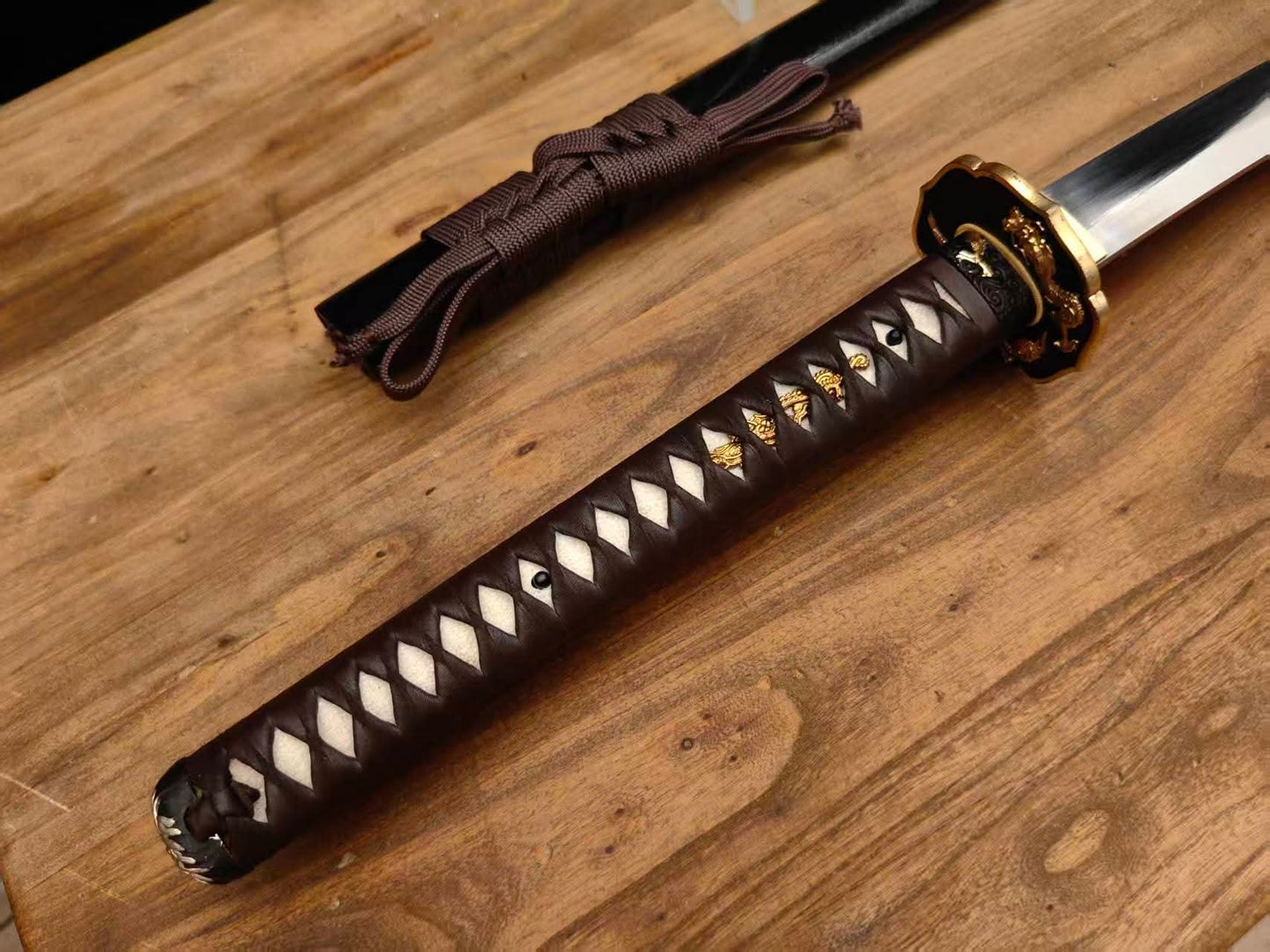PRE-ORDER Cloudhammer Kinnoto Katana - Umber Dragon - s5e shock steel