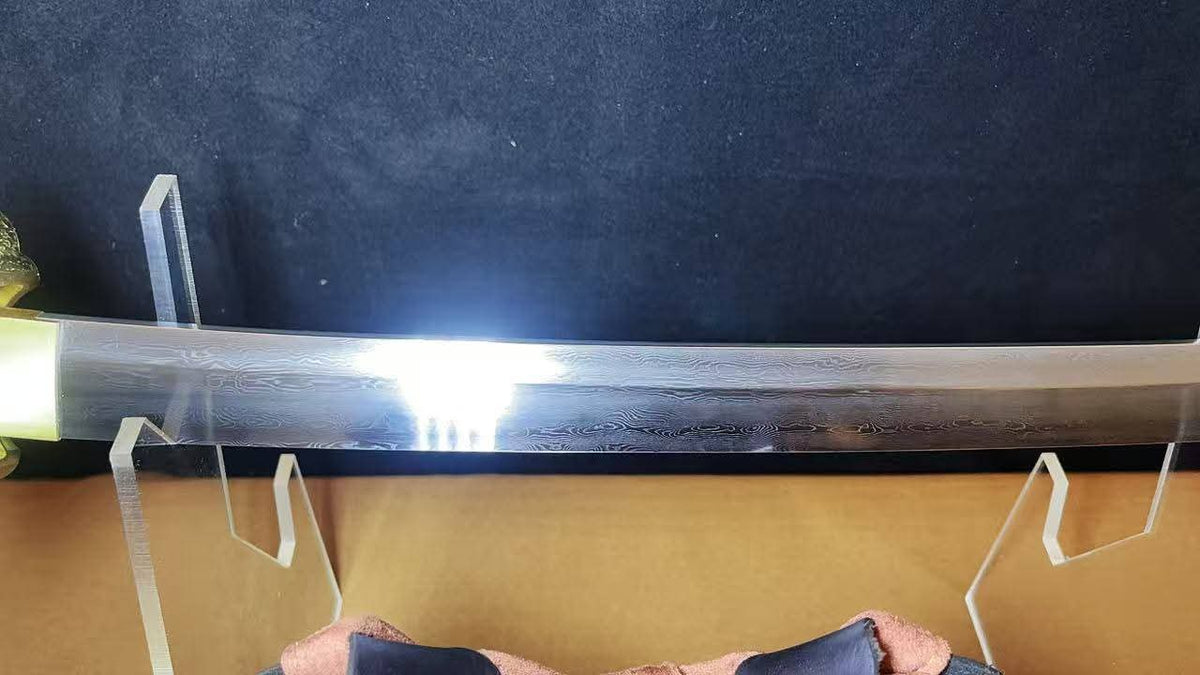 Cloudhammer Heian Efu Tachi - 80cm - folded steel, Differentially Hardened