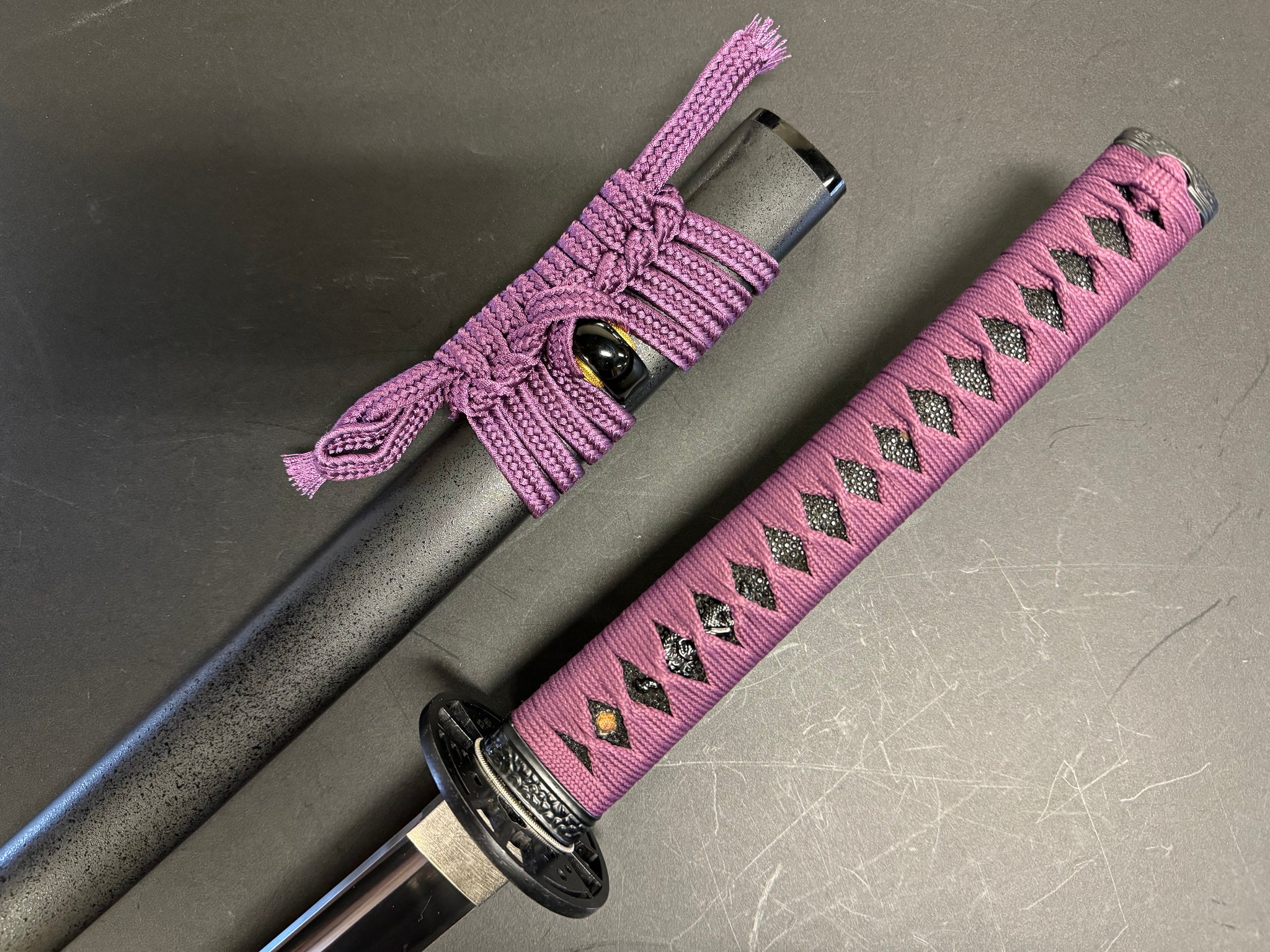 Moritaka Vortex - Iron Plum Katana - Spring Steel 9260