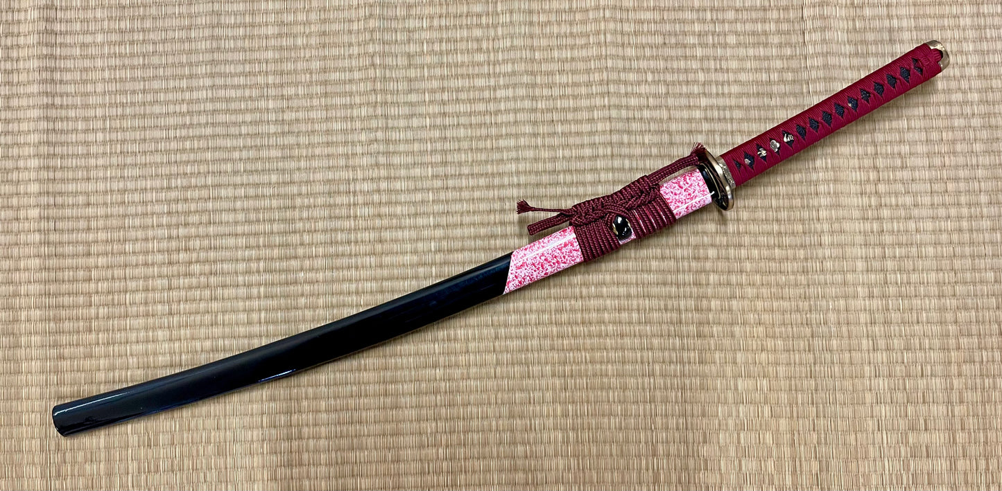 Moritaka Razor Crimson Cherry Katana - T10 Clay-Tempered Hadori Polish