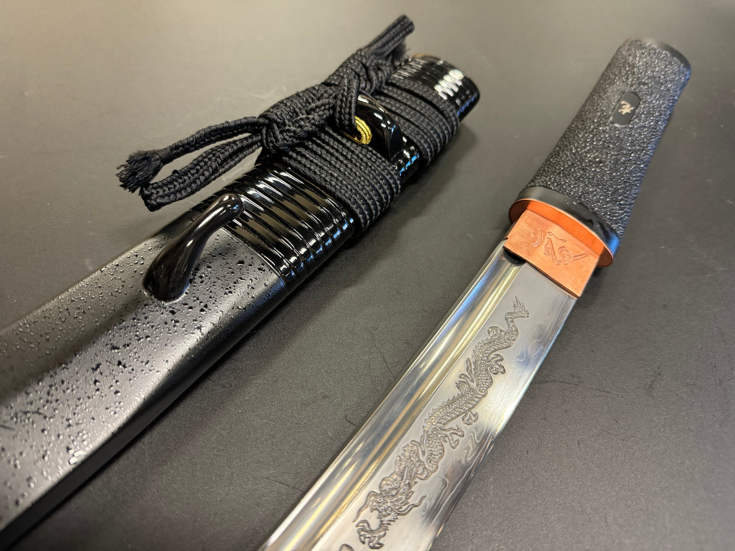 Legacy Blades Osoraku Aikuchi Honsanmai Wakizashi with Horimono 