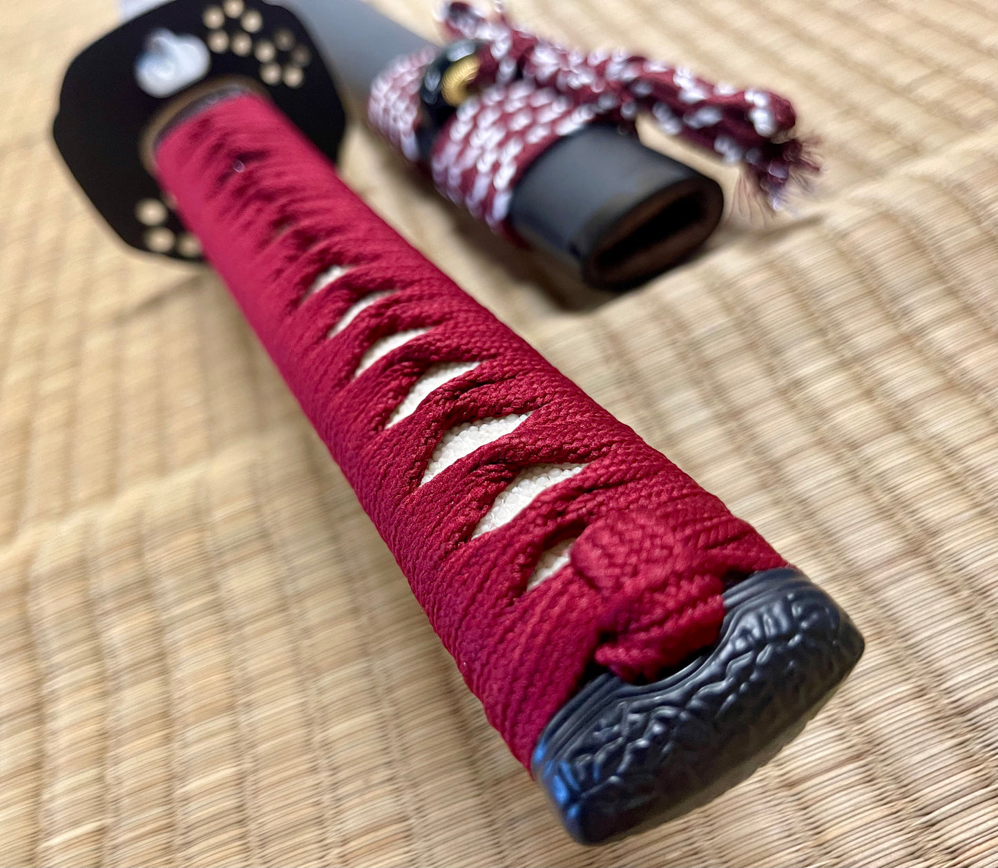 Moritaka Vortex - Crimson Sakura Katana - Spring Steel 9260