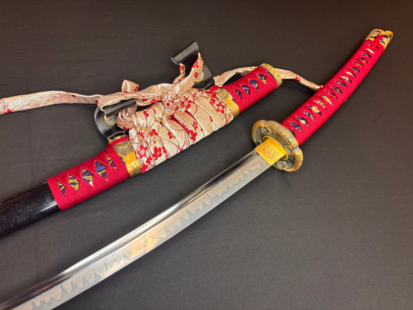 Phoenix Armory Deeply Curved Tachi - Sakura Chrysanthemum