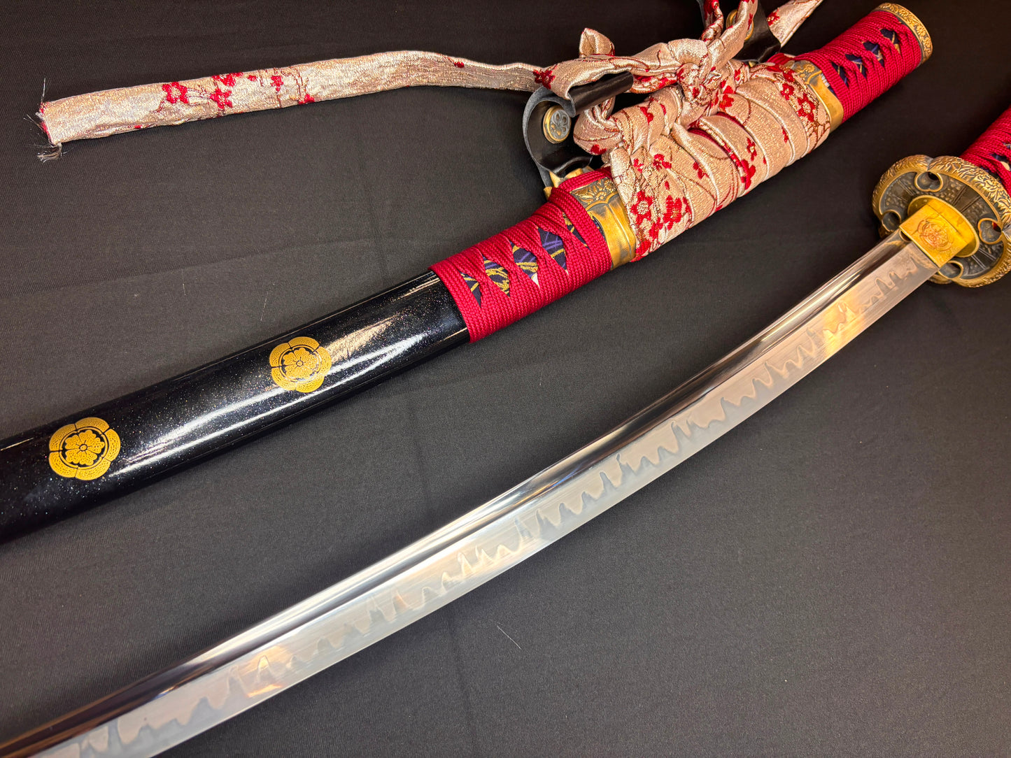 Phoenix Armory Deeply Curved Tachi - Sakura Chrysanthemum