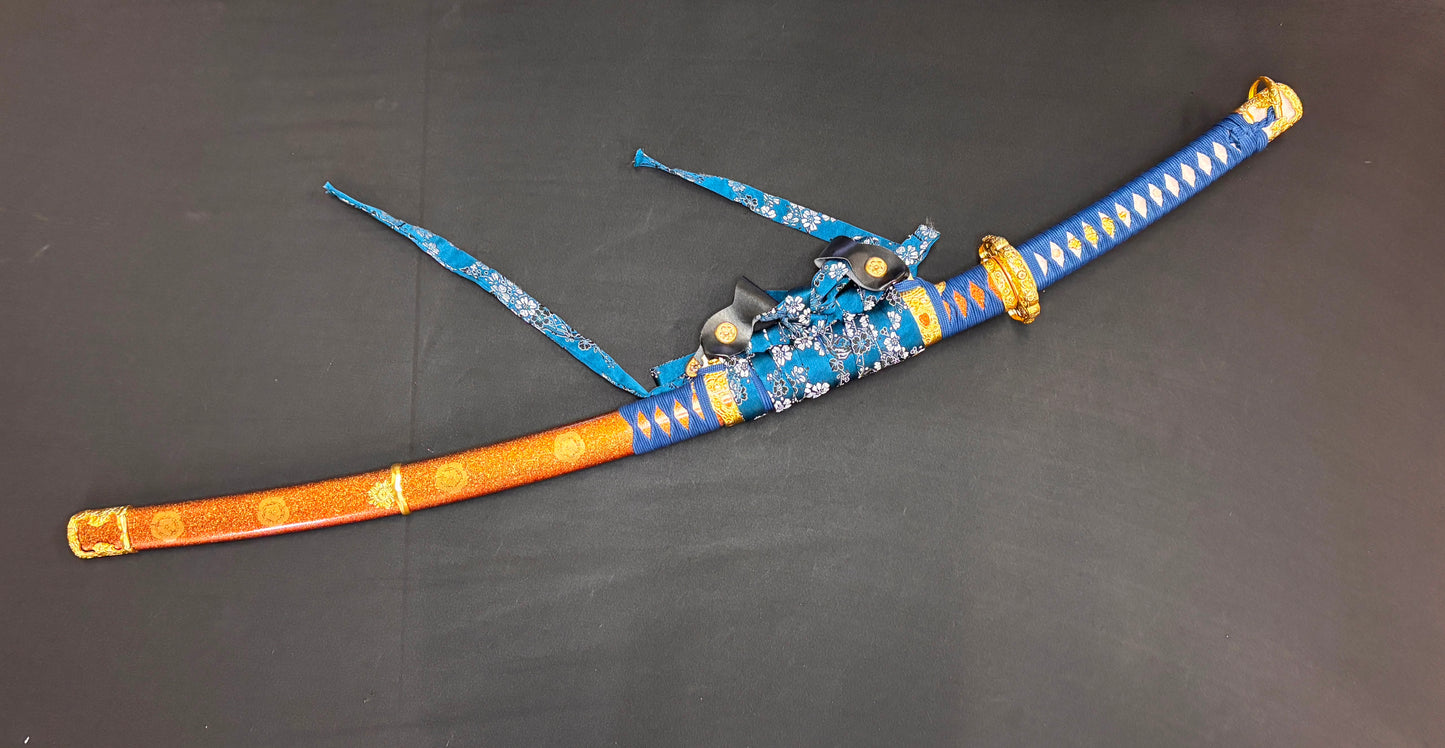 Phoenix Armory Deeply Curved Tachi - Blue Gold Sakura