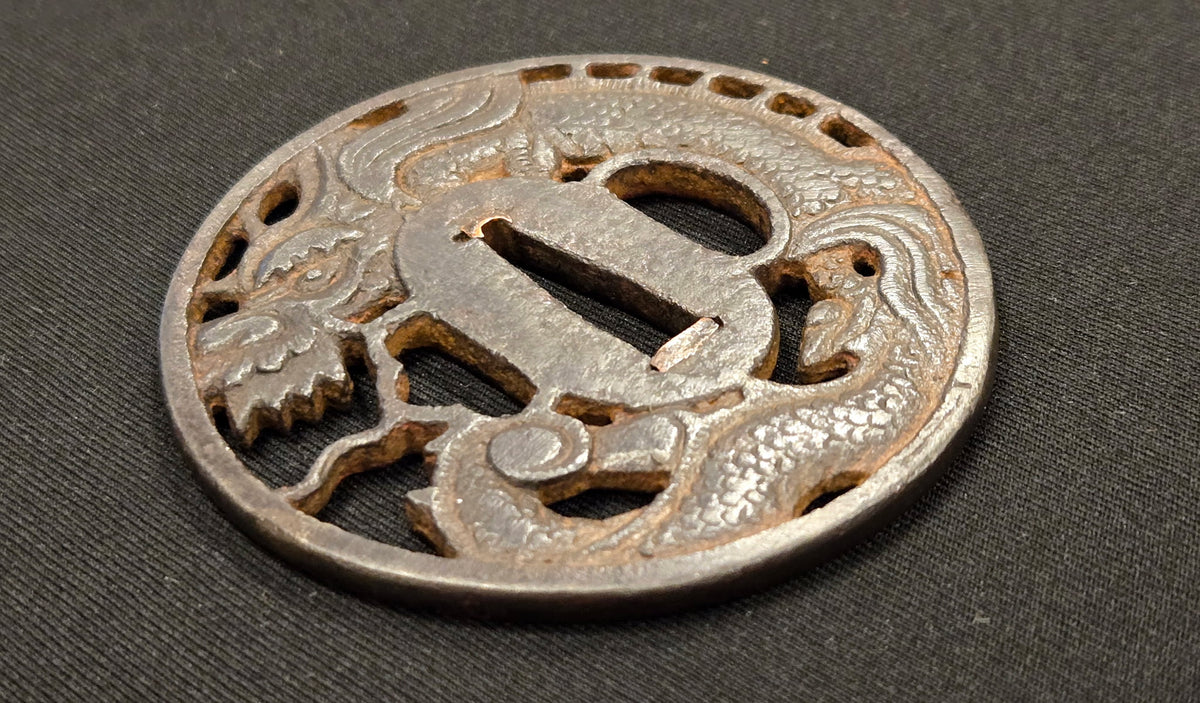 Antique Tsuba - Dragon