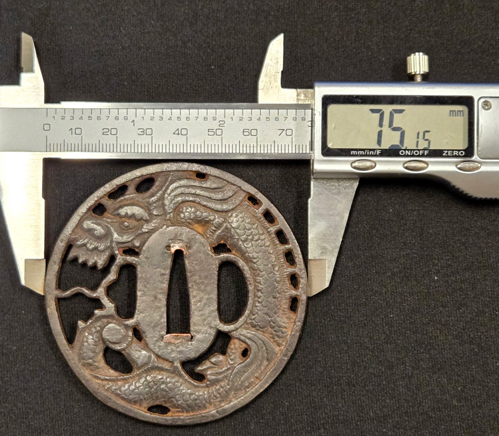 Antique Tsuba - Dragon