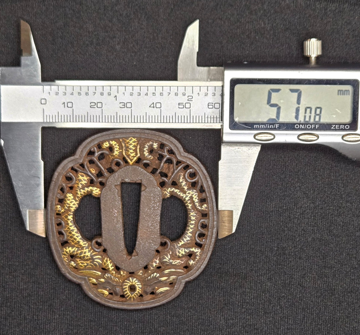 Antique Tsuba - Nanbantetsu Dragon