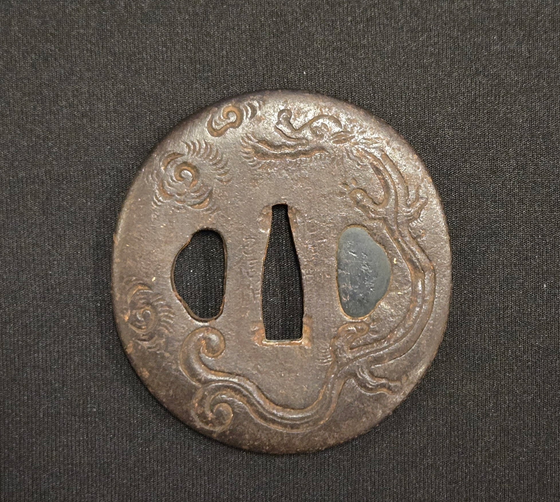 Antique Tsuba - Iron Dragon