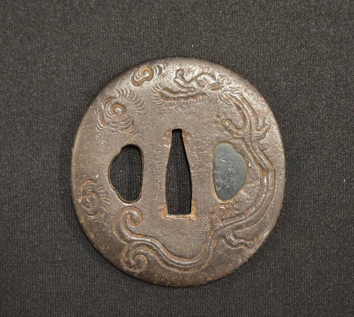 Antique Tsuba - Iron Dragon