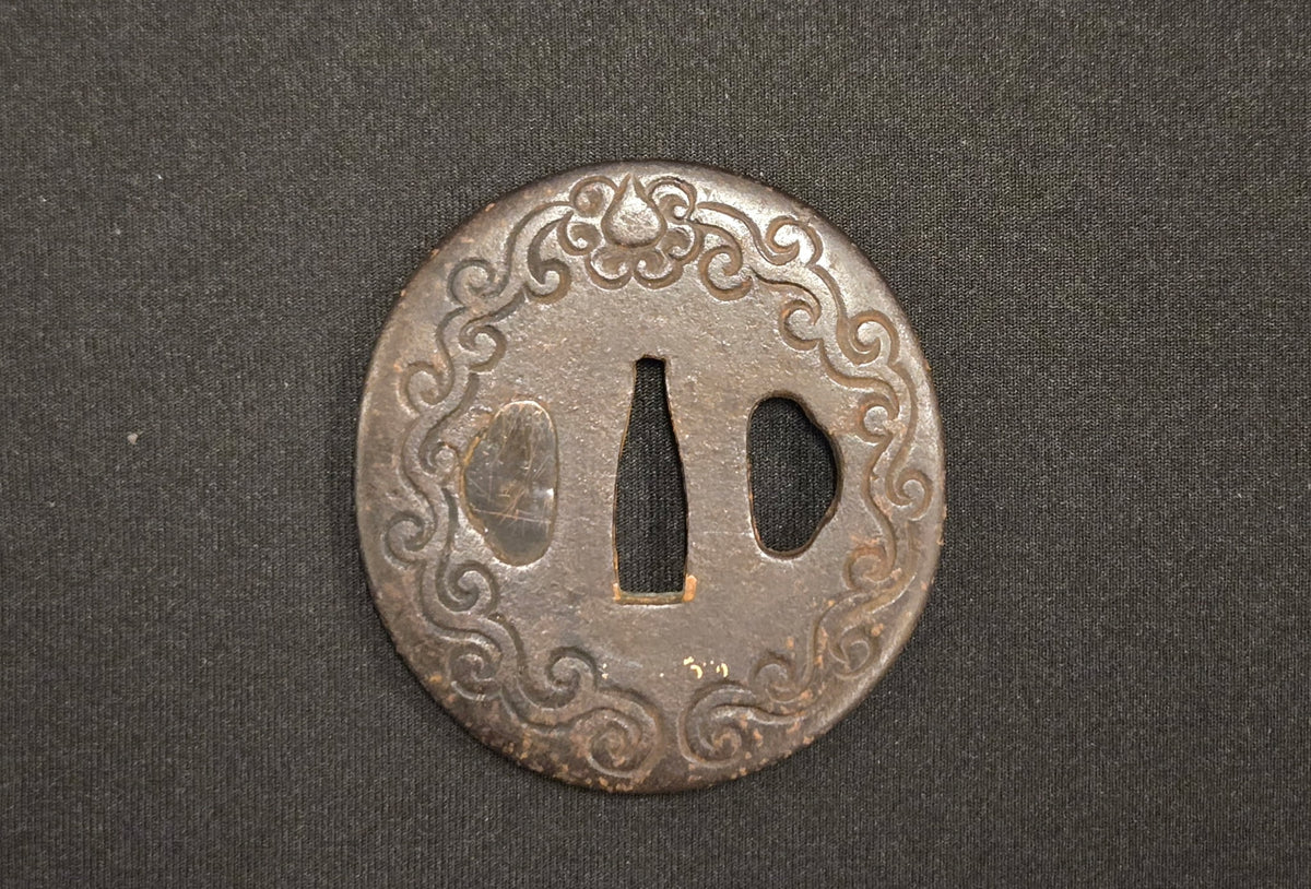 Antique Tsuba - Iron Dragon