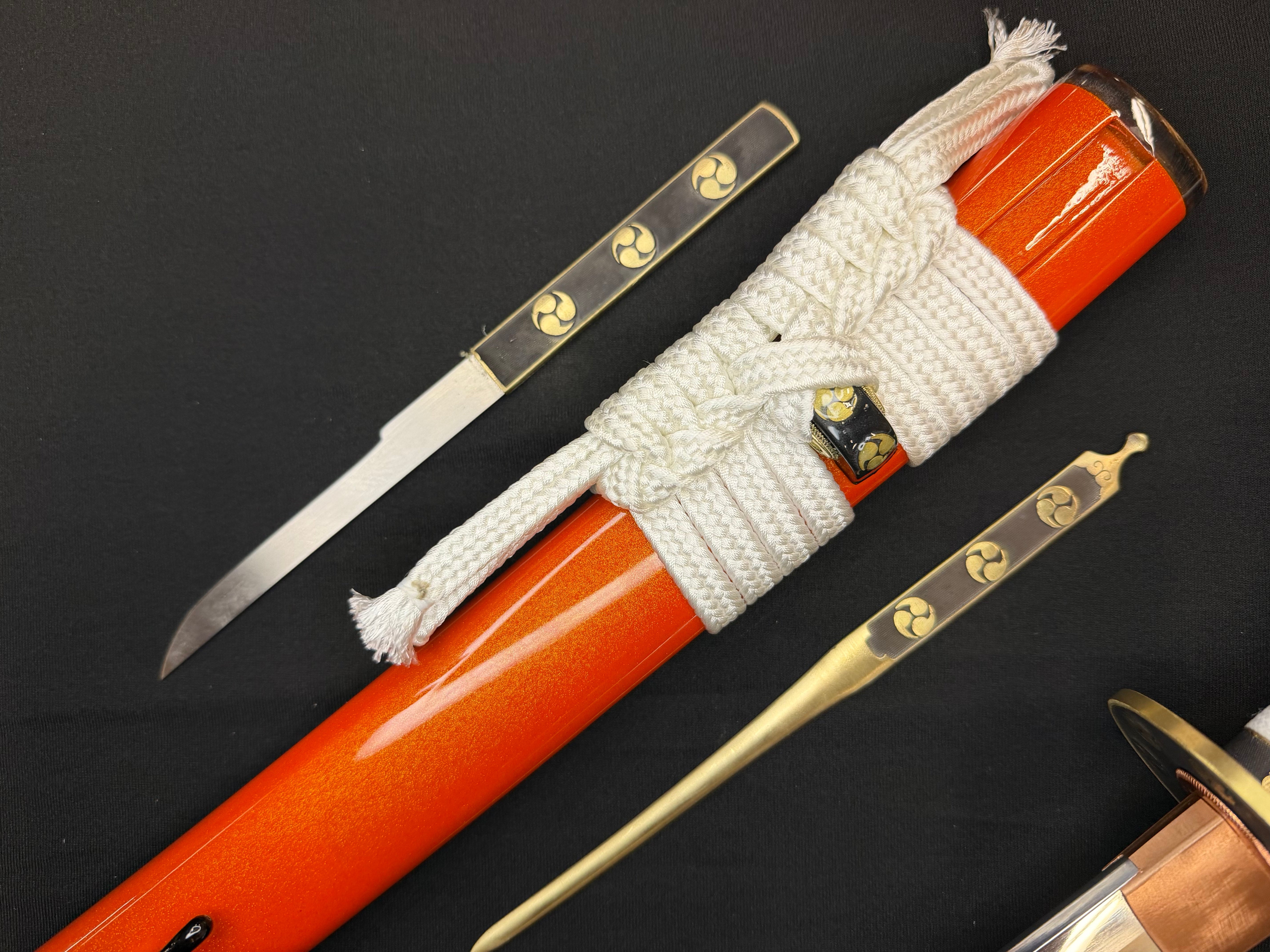Phoenix Armory Craftsman Elite Katana - Amber Guard Folded Steel
