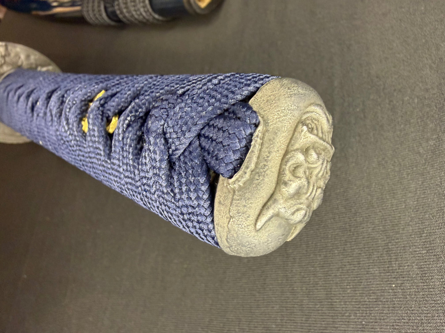 Legacy Steel O-Katana Titan Stout - Blue Demonl with Bo-hi, Choji Hamon, 1095 Clay Tempered