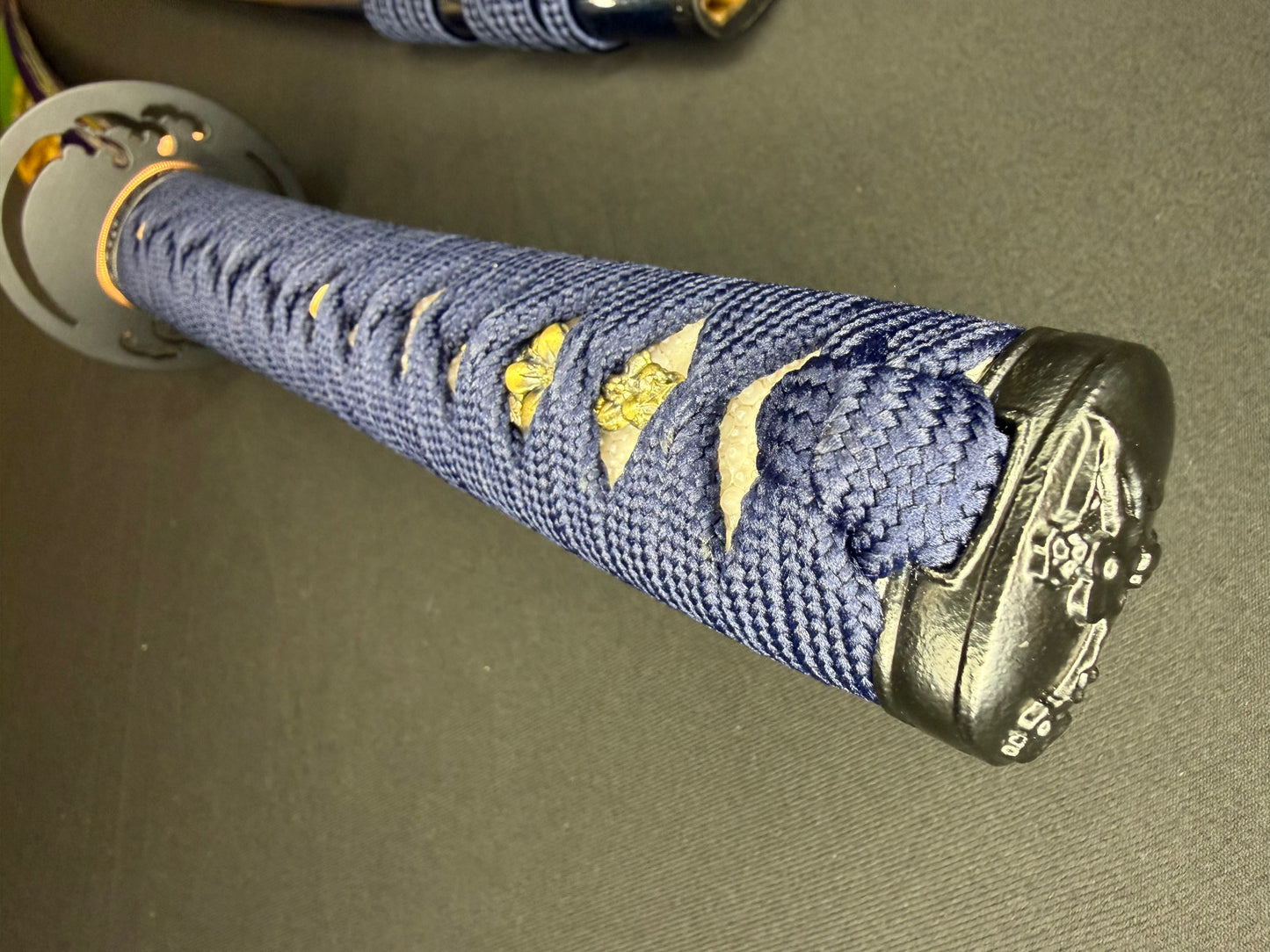Legacy Steel O-Katana Titan Stout - Blue Typhoon with Bo-hi, Choji Hamon, 1095 Clay Tempered