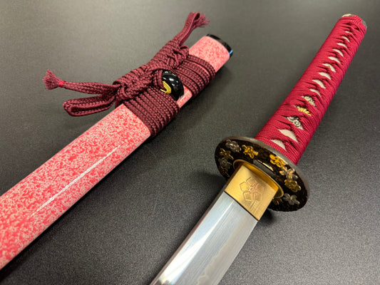 Moritaka Razor Elite - Scarlet Bloom Katana - T10 Clay-tempered