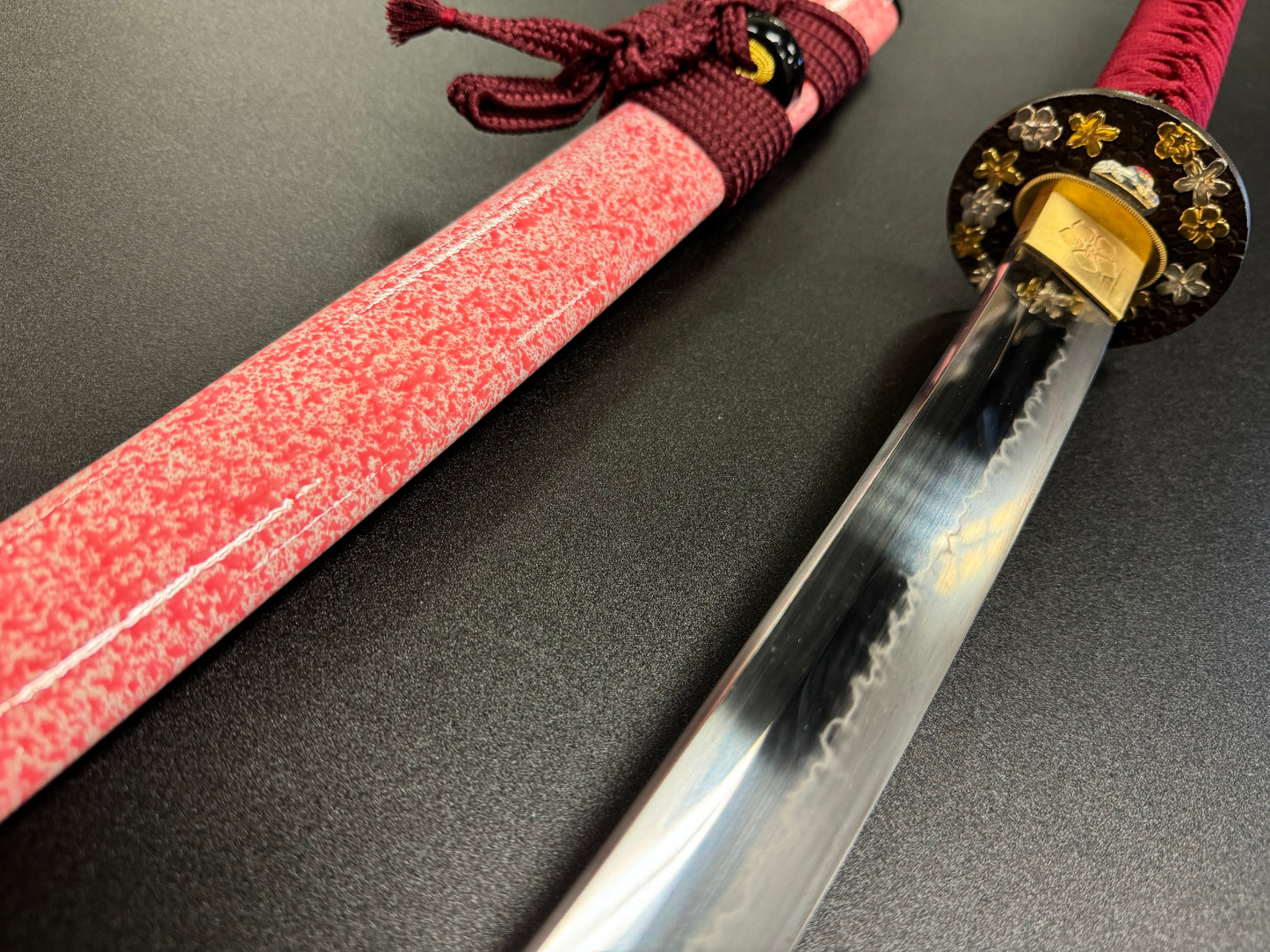 Moritaka Razor Elite - Scarlet Bloom Katana - T10 Clay-tempered