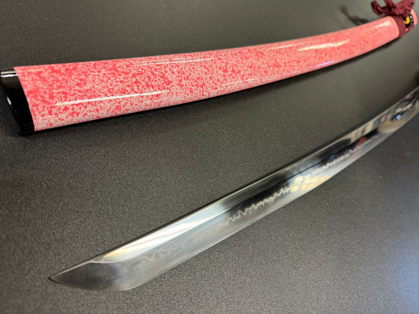 Moritaka Razor Elite - Scarlet Bloom Katana - T10 Clay-tempered