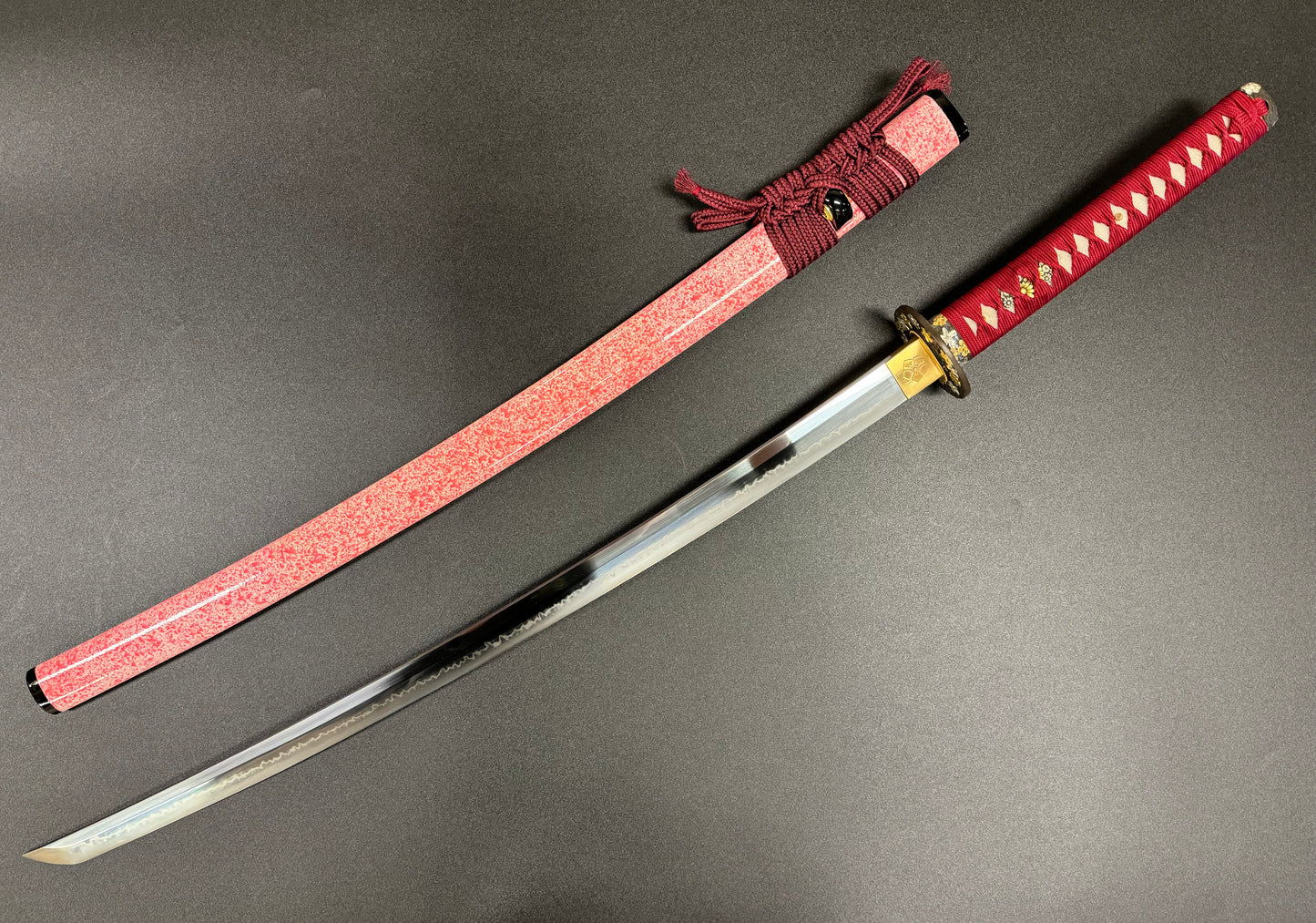 Moritaka Razor Elite - Scarlet Bloom Katana - T10 Clay-tempered