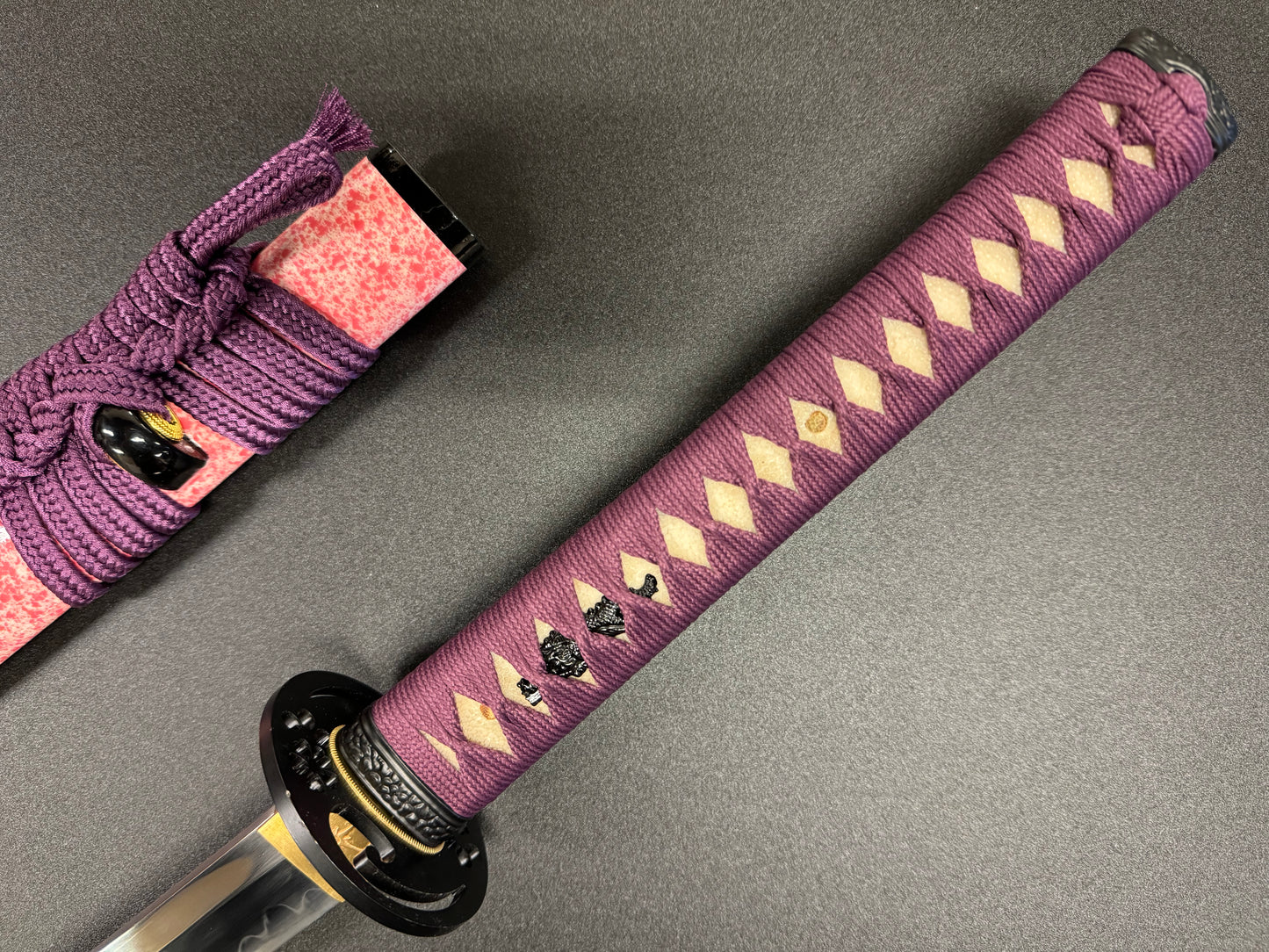 Moritaka Razor Katana - Lilac Rose T10 Clay-tempered