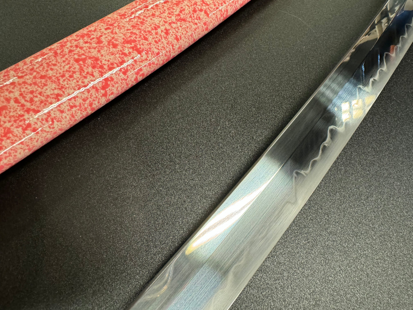 Moritaka Razor Katana - Lilac Rose T10 Clay-tempered