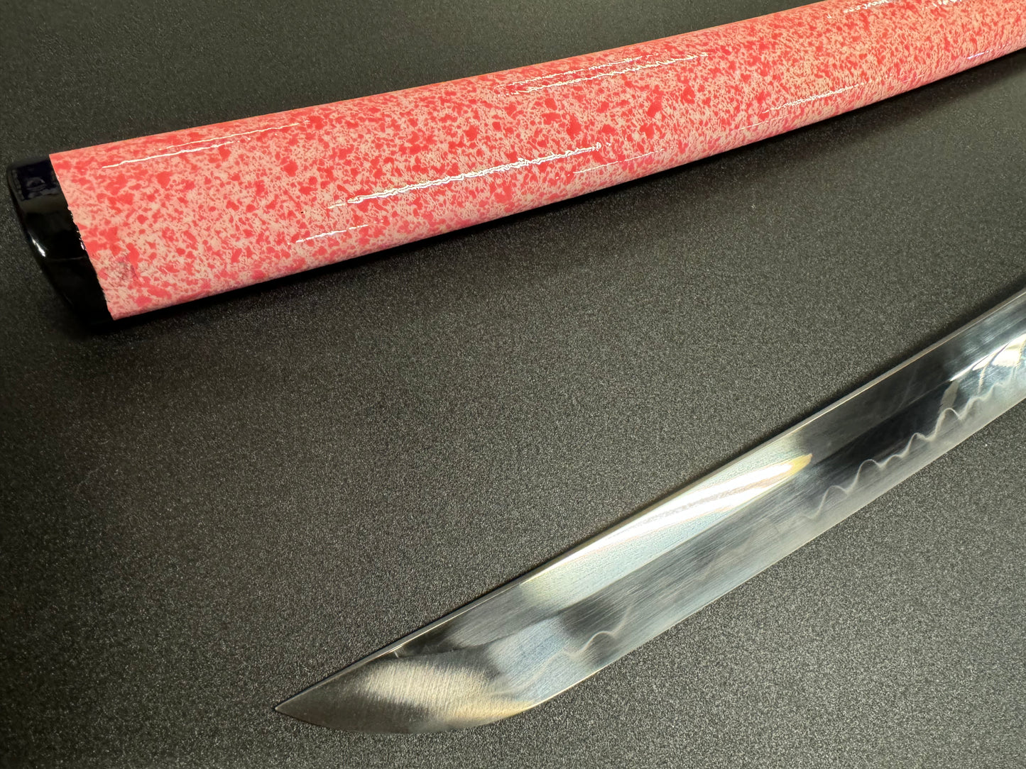 Moritaka Razor Katana - Lilac Rose T10 Clay-tempered