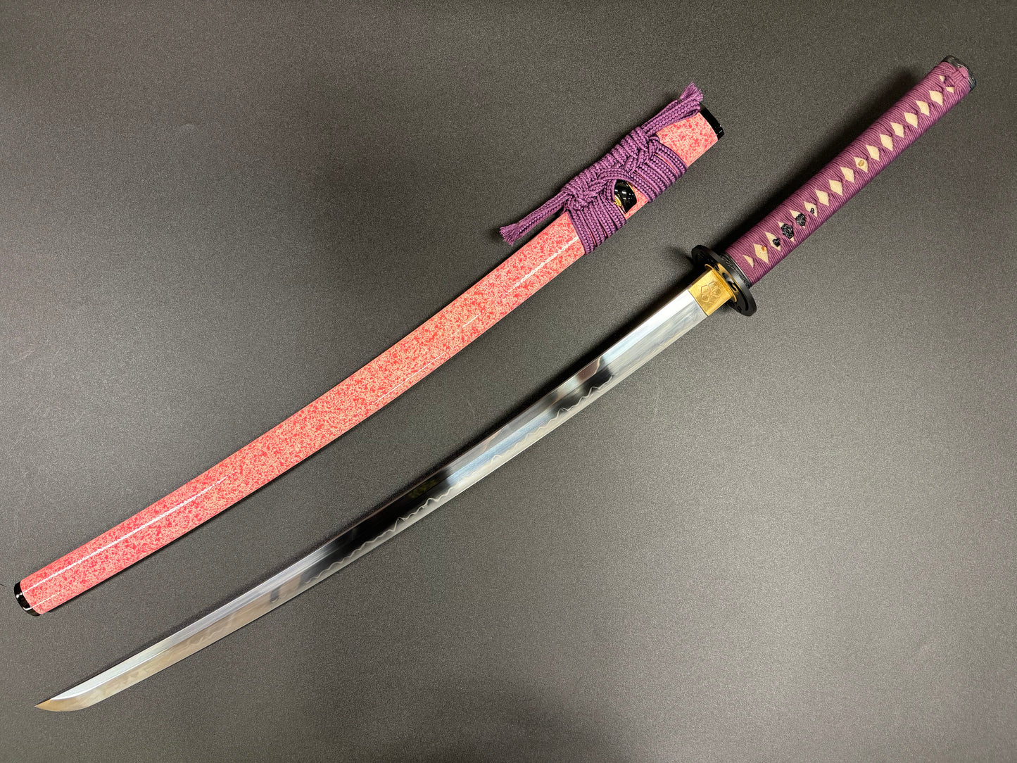 Moritaka Razor Katana - Lilac Rose T10 Clay-tempered