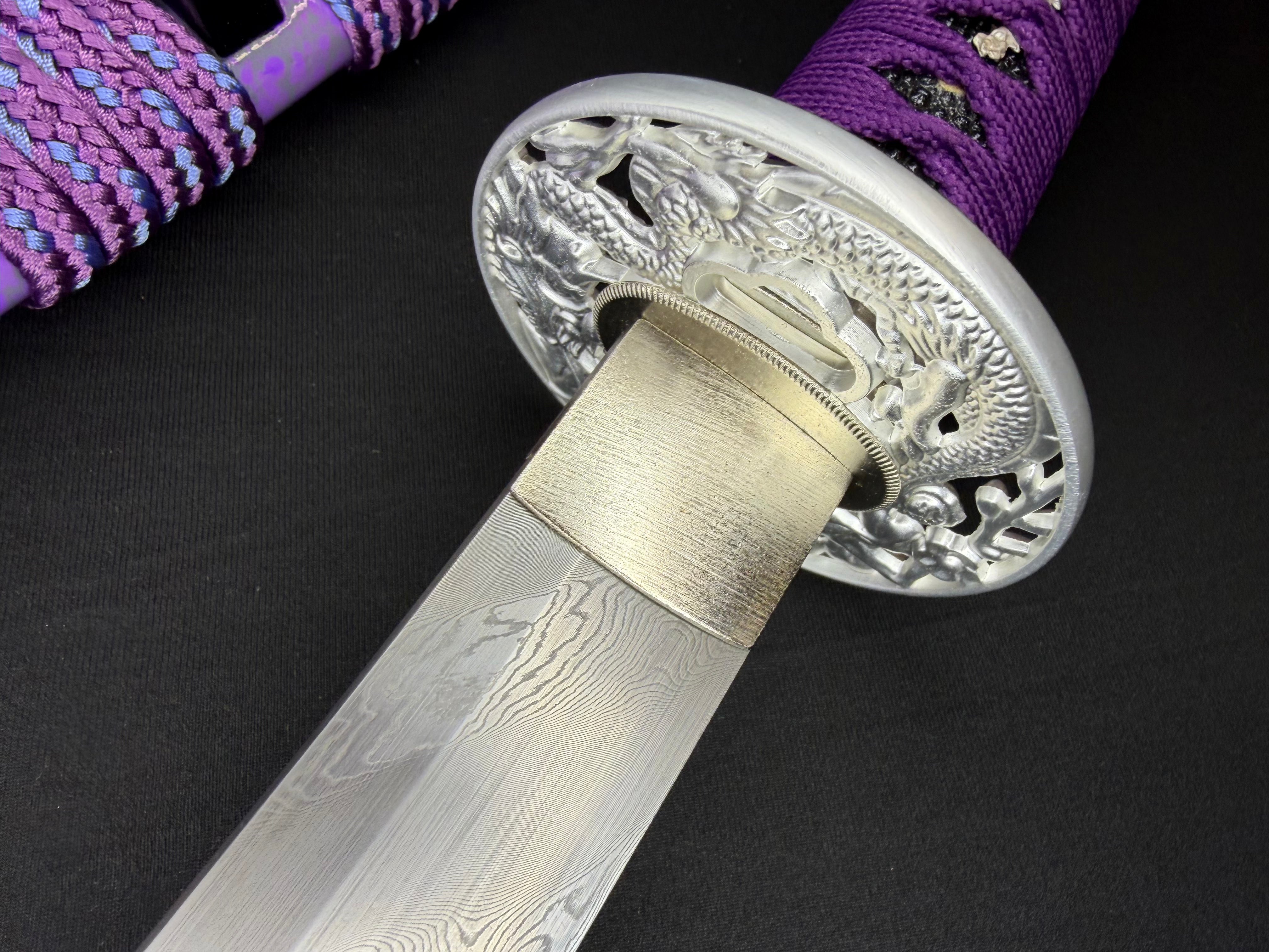 Phoenix Arms Katana - Violet Fury Spiral Damascus