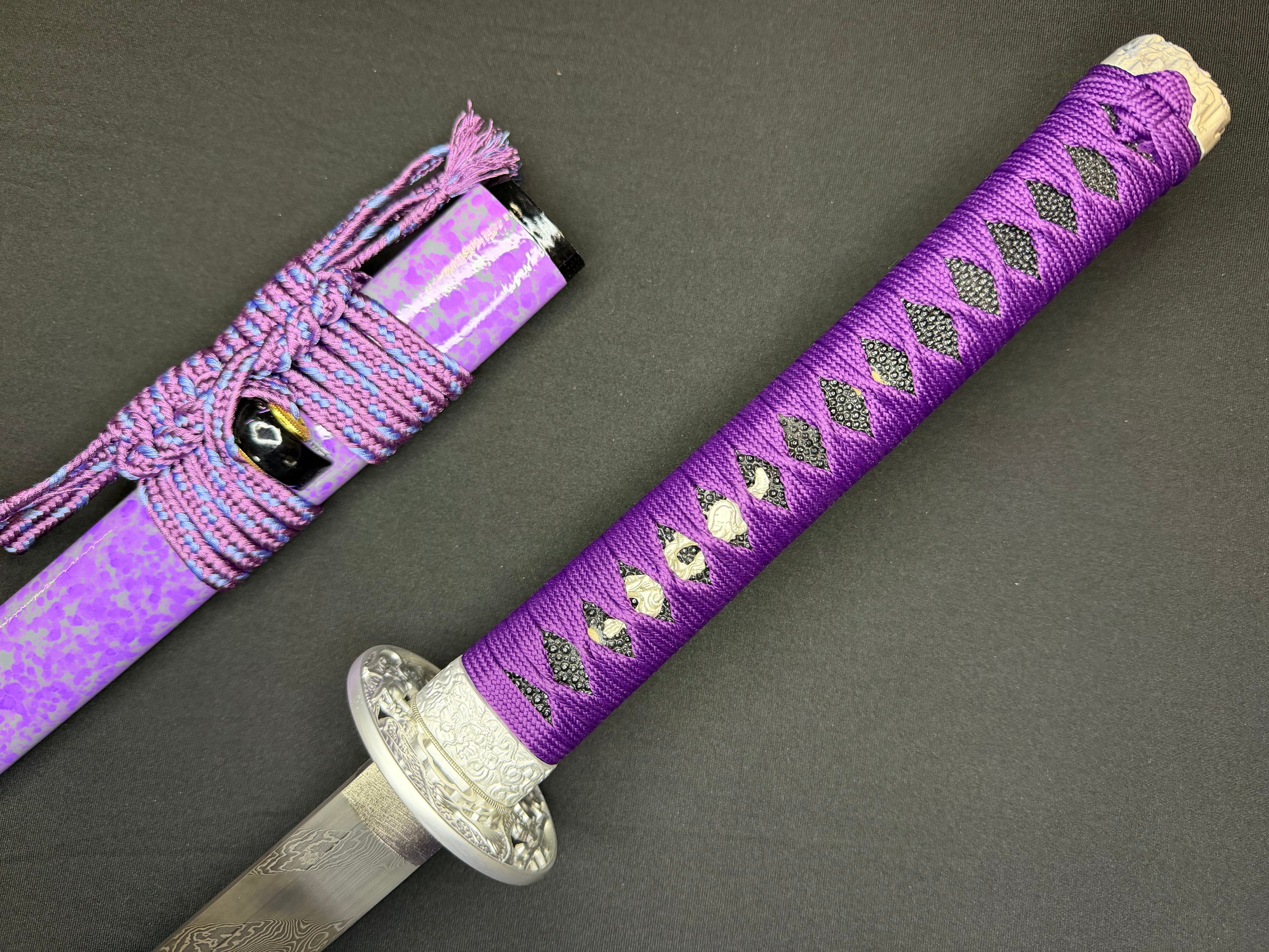 Phoenix Arms Katana - Violet Fury Spiral Damascus