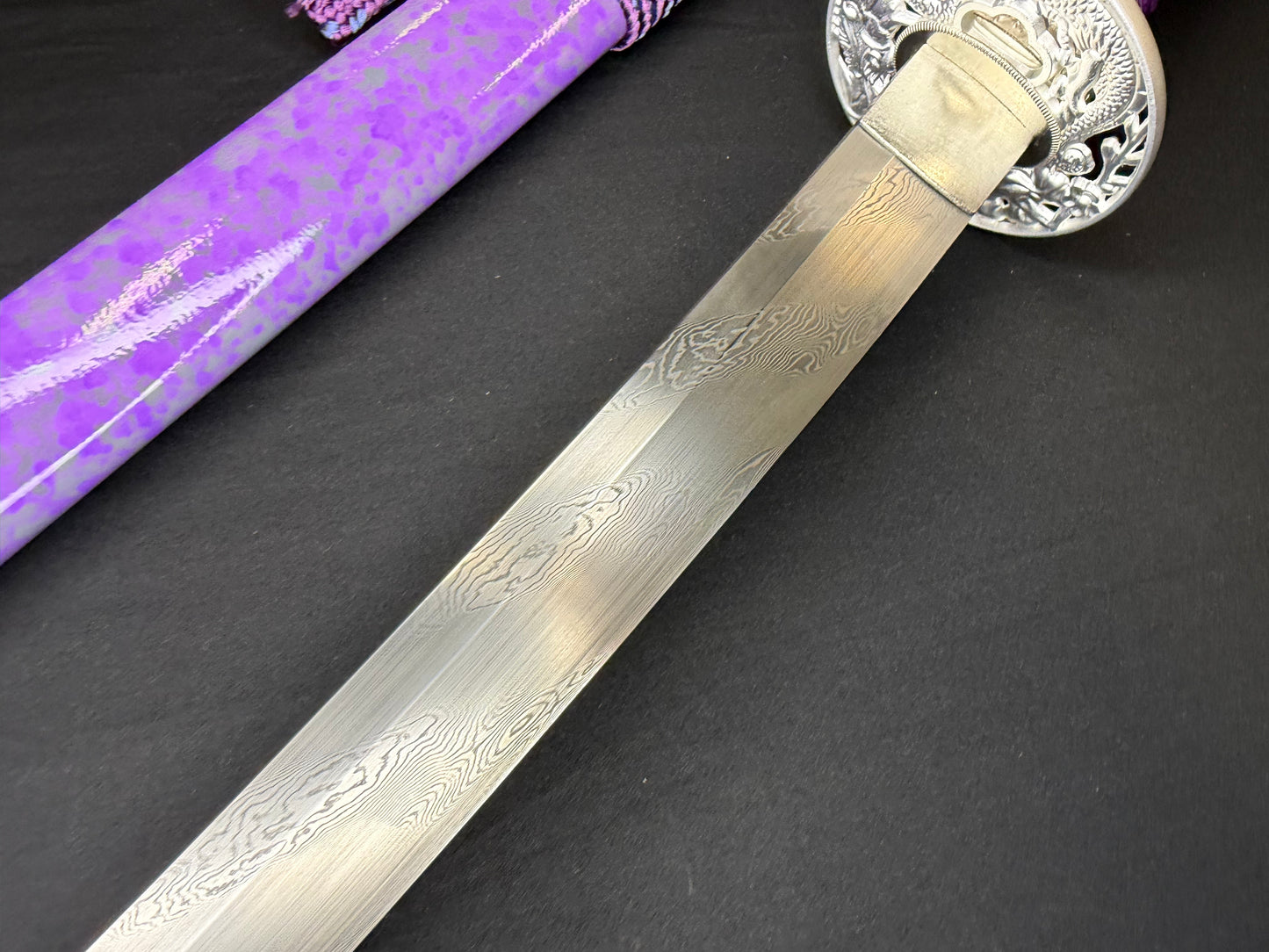 Phoenix Arms Katana - Violet Fury Spiral Damascus