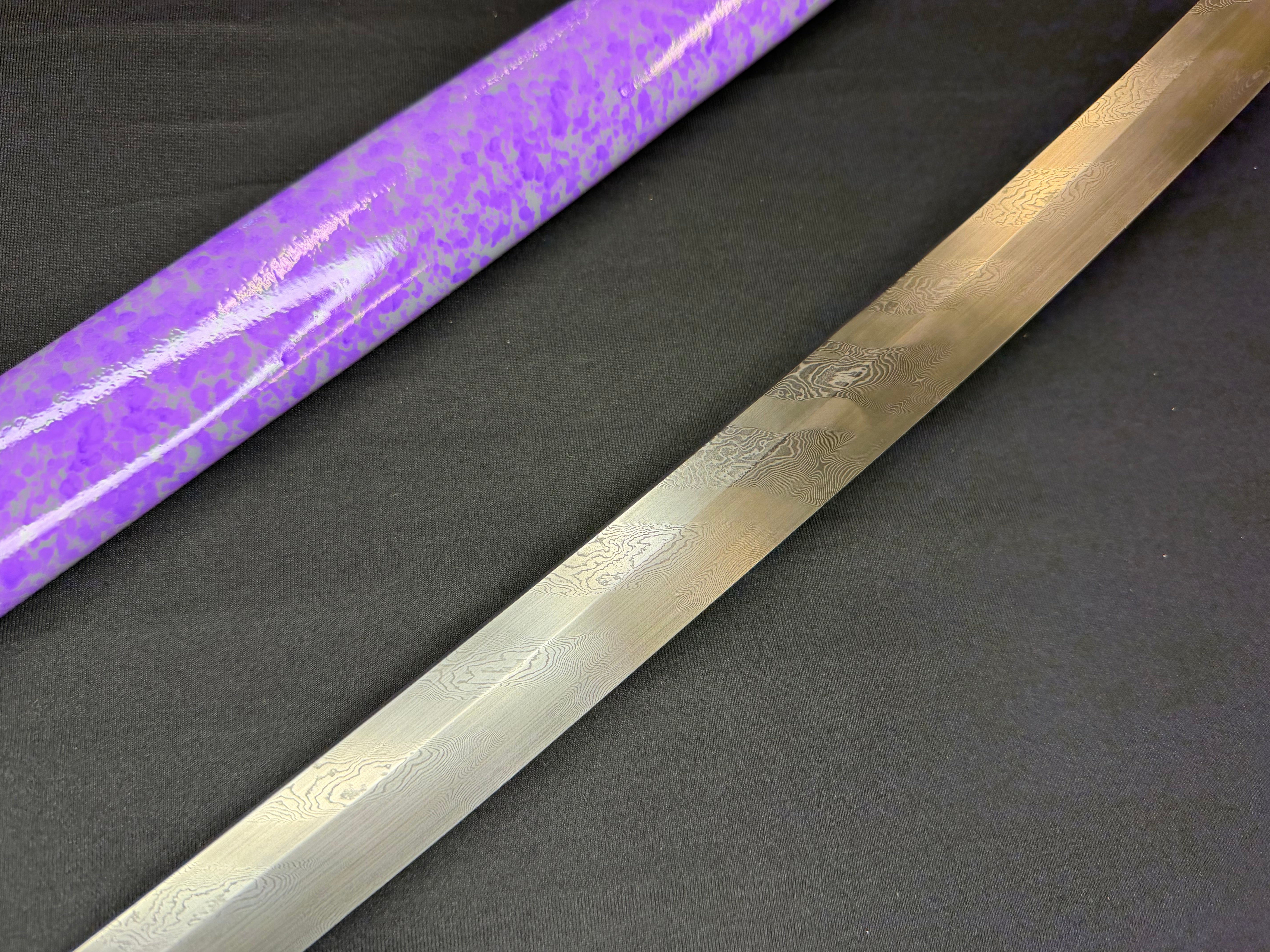 Phoenix Arms Katana - Violet Fury Spiral Damascus