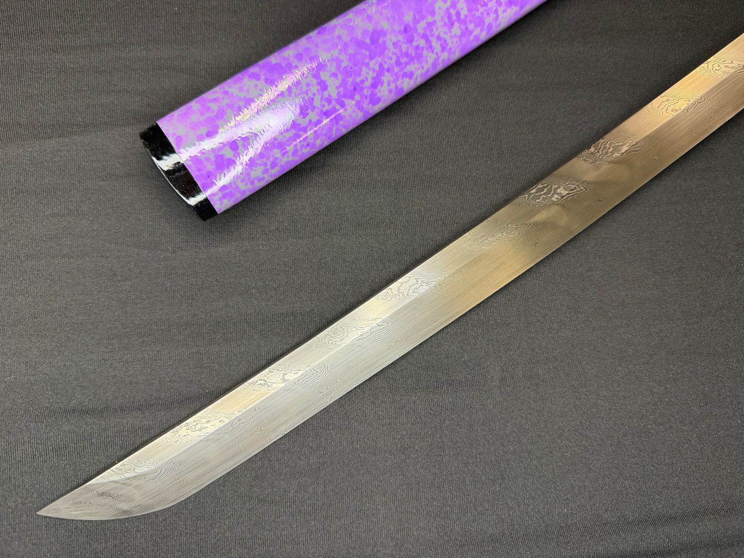 Phoenix Arms Katana - Violet Fury Spiral Damascus