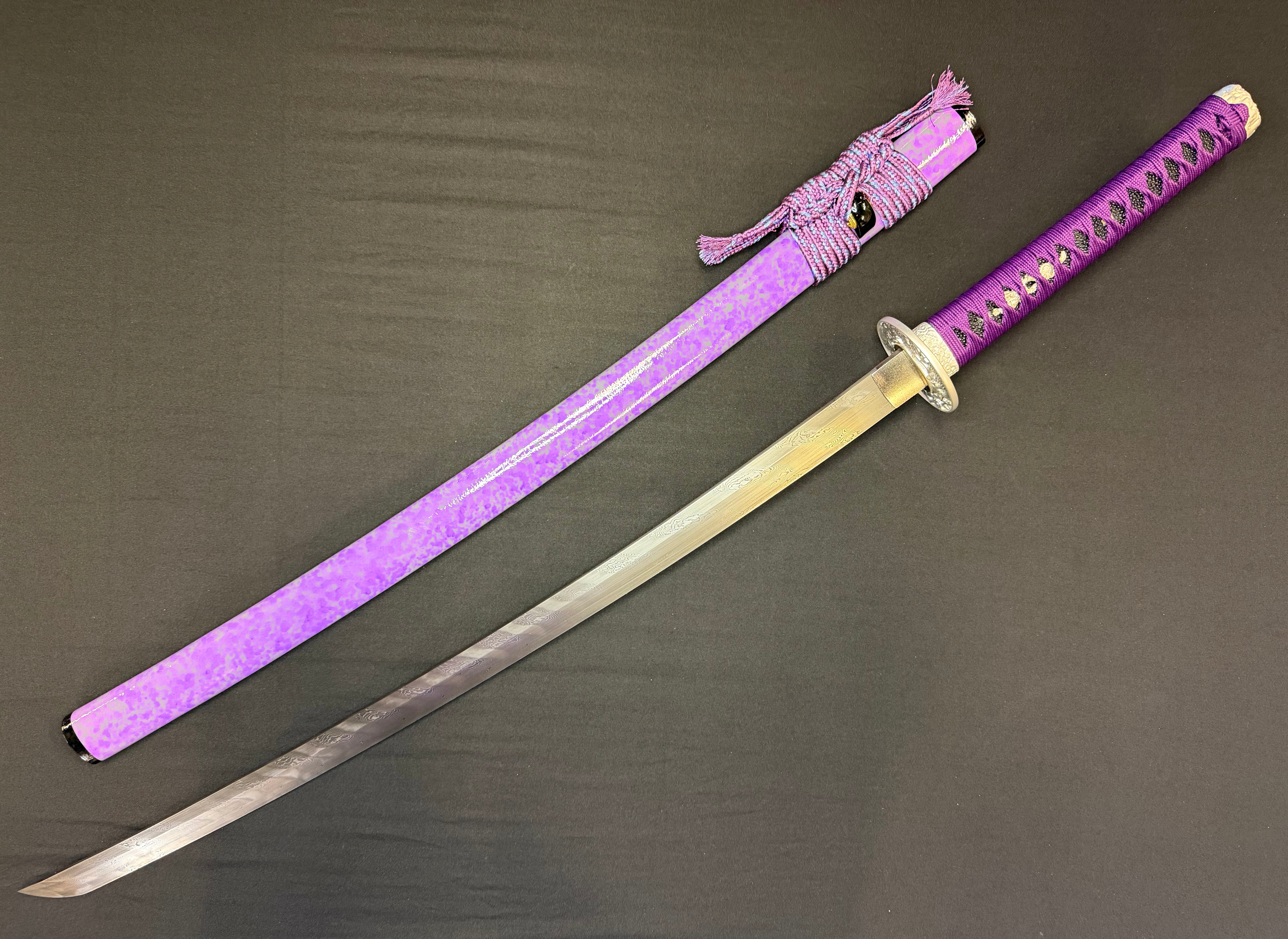 Phoenix Arms Katana - Violet Fury Spiral Damascus
