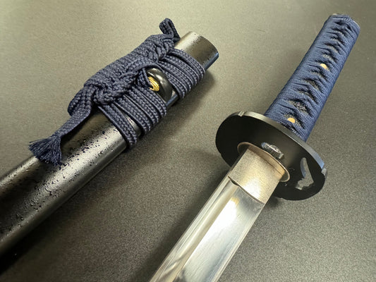 Moritaka Vortex - Blue Fuji Wakizashi - Spring Steel 9260