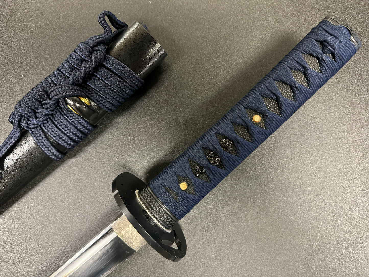 Moritaka Vortex - Blue Fuji Wakizashi - Spring Steel 9260