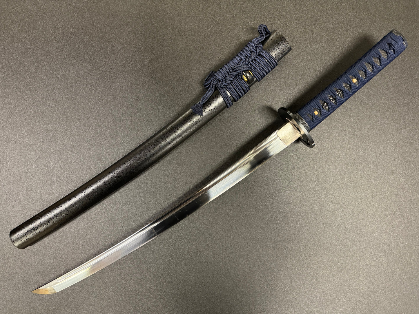 Moritaka Vortex - Blue Fuji Wakizashi - Spring Steel 9260