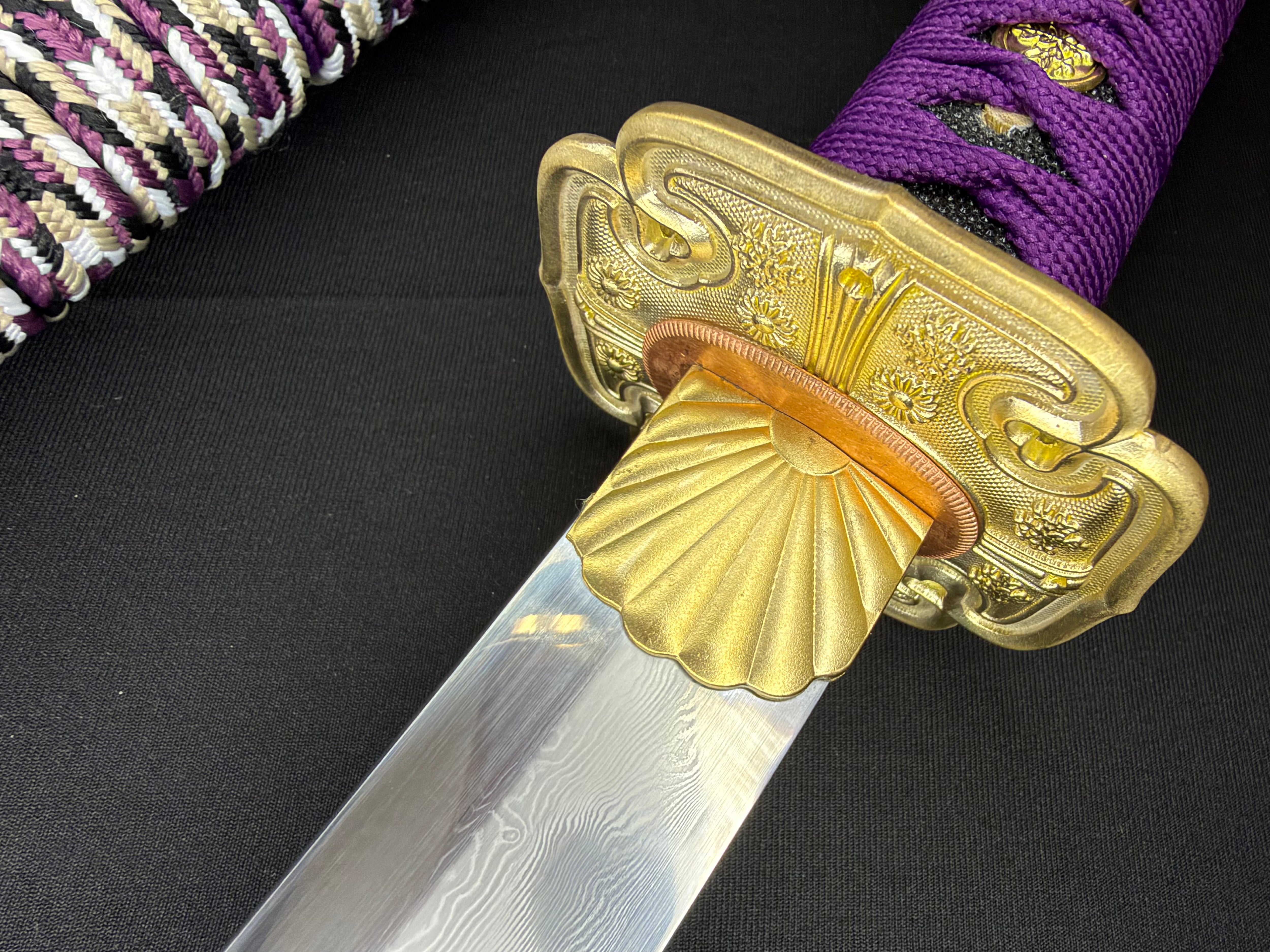 Phoenix Armory Tachi - Royal Wisteria Folded Clay-tempered Sanmai