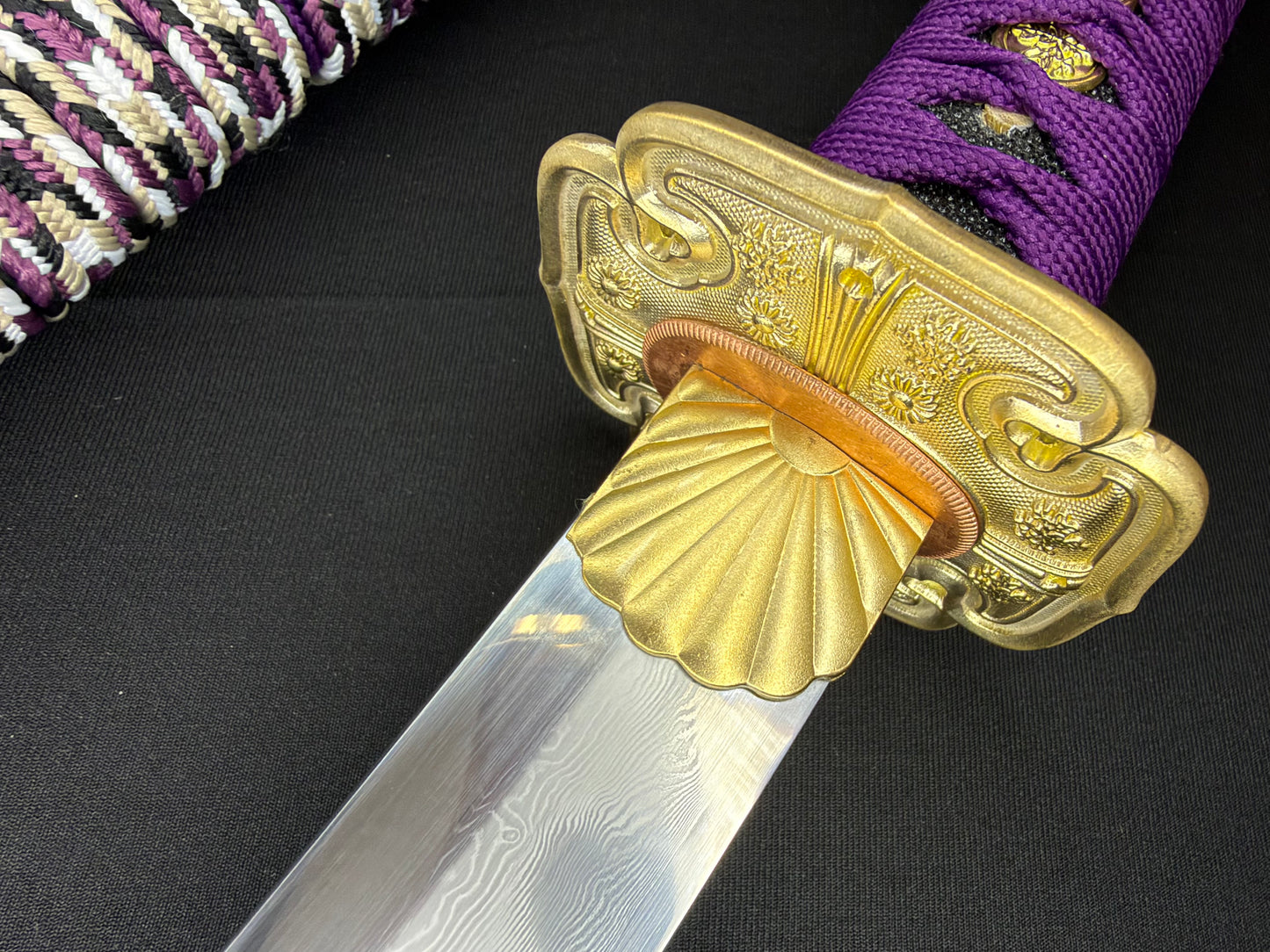 Phoenix Armory Tachi - Royal Wisteria Folded Clay-tempered Sanmai