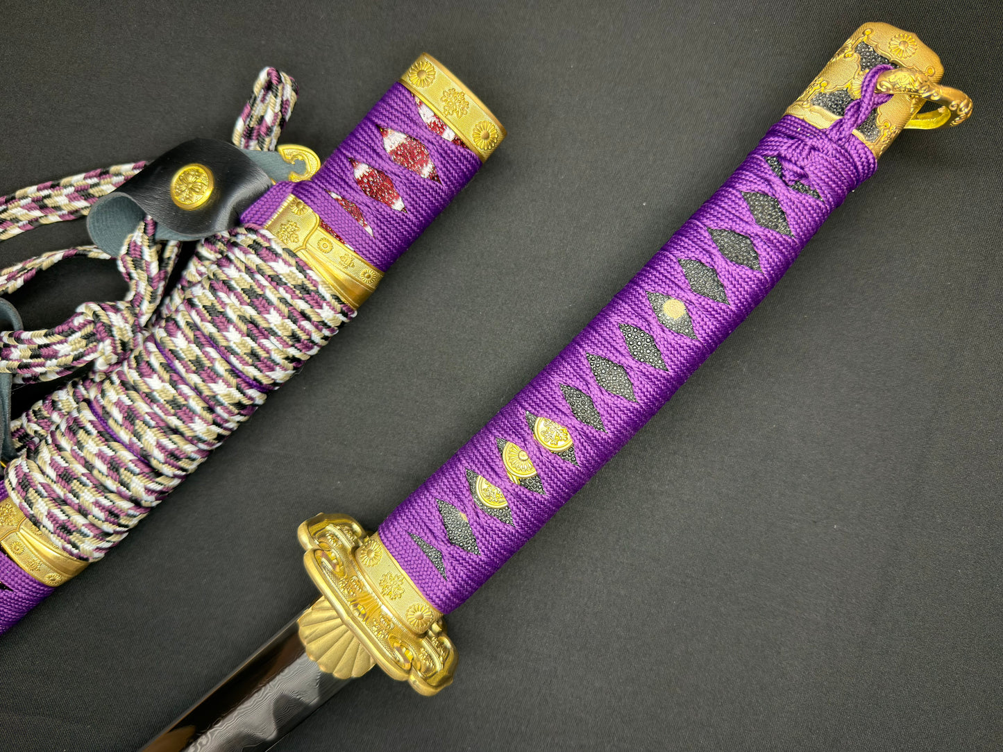 Phoenix Armory Tachi - Royal Wisteria Folded Clay-tempered Sanmai