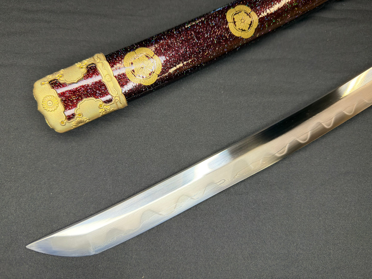 Phoenix Armory Tachi - Royal Wisteria Folded Clay-tempered Sanmai