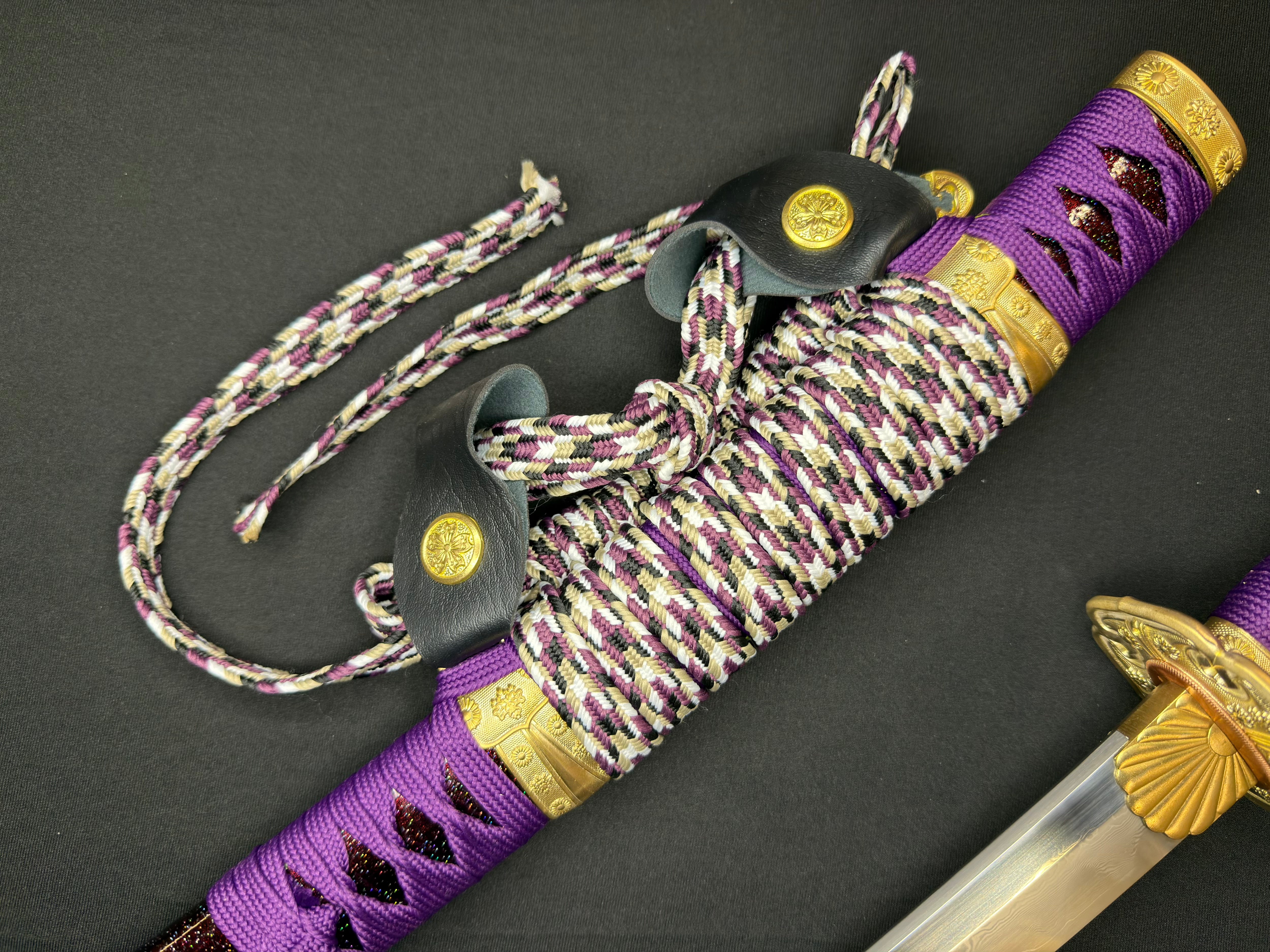 Phoenix Armory Tachi - Royal Wisteria Folded Clay-tempered Sanmai