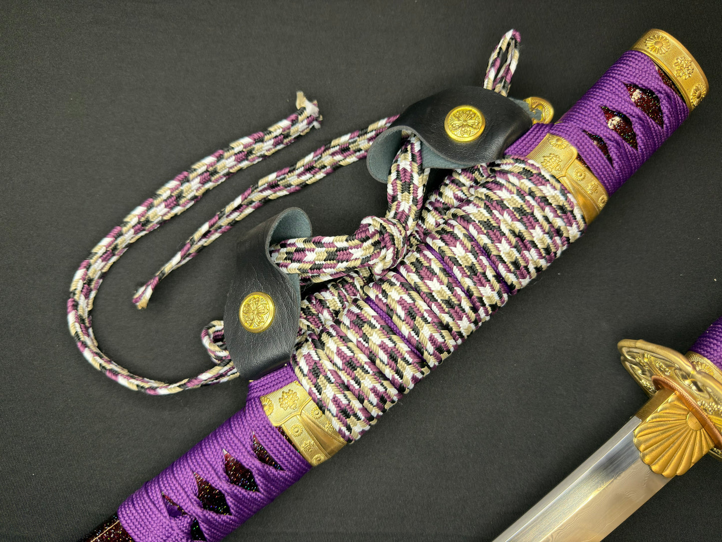 Phoenix Armory Tachi - Royal Wisteria Folded Clay-tempered Sanmai