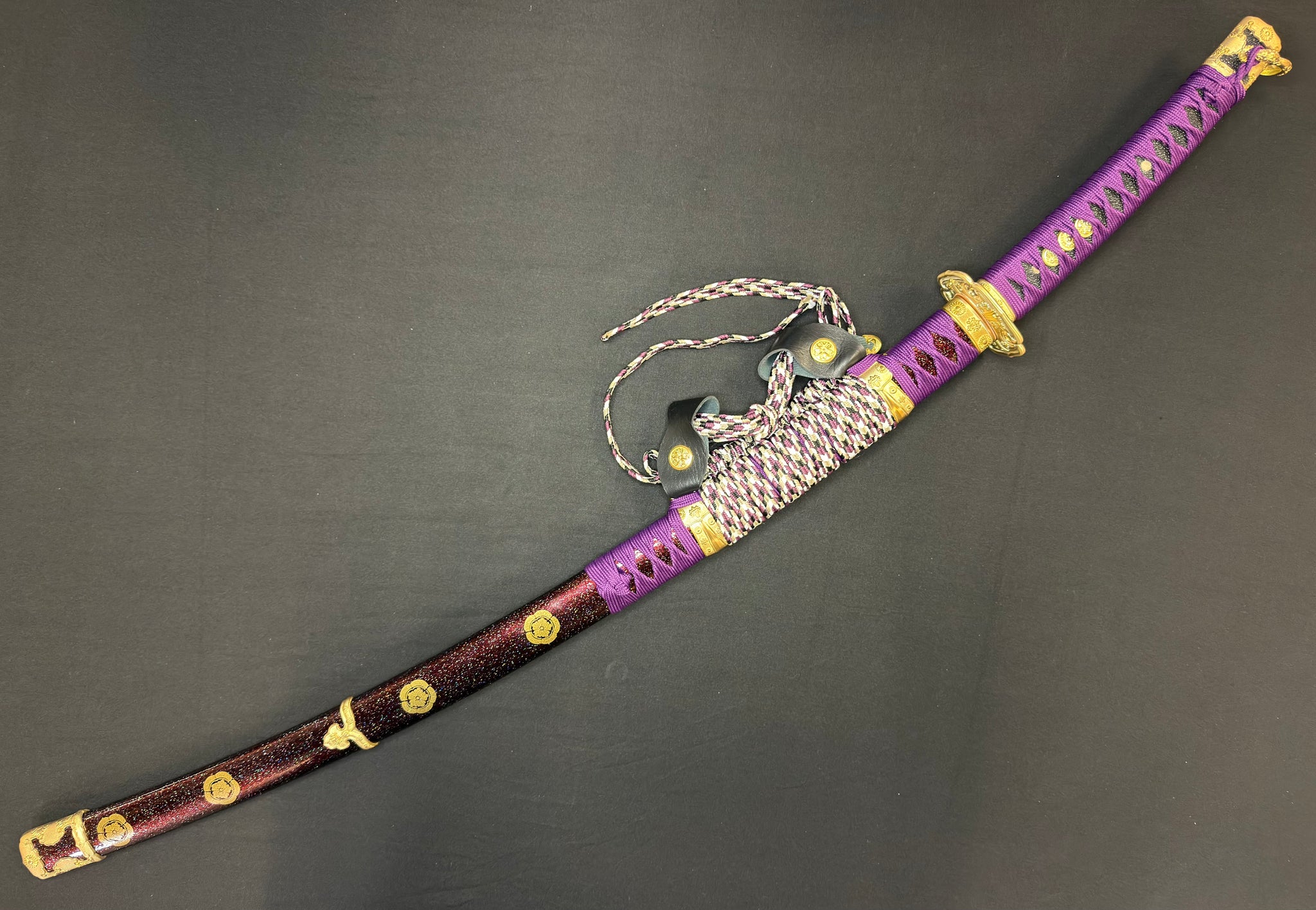 Phoenix Armory Tachi - Royal Wisteria Folded Clay-tempered Sanmai